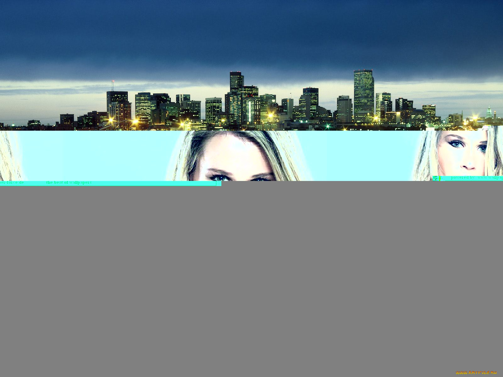 города, огни, ночного