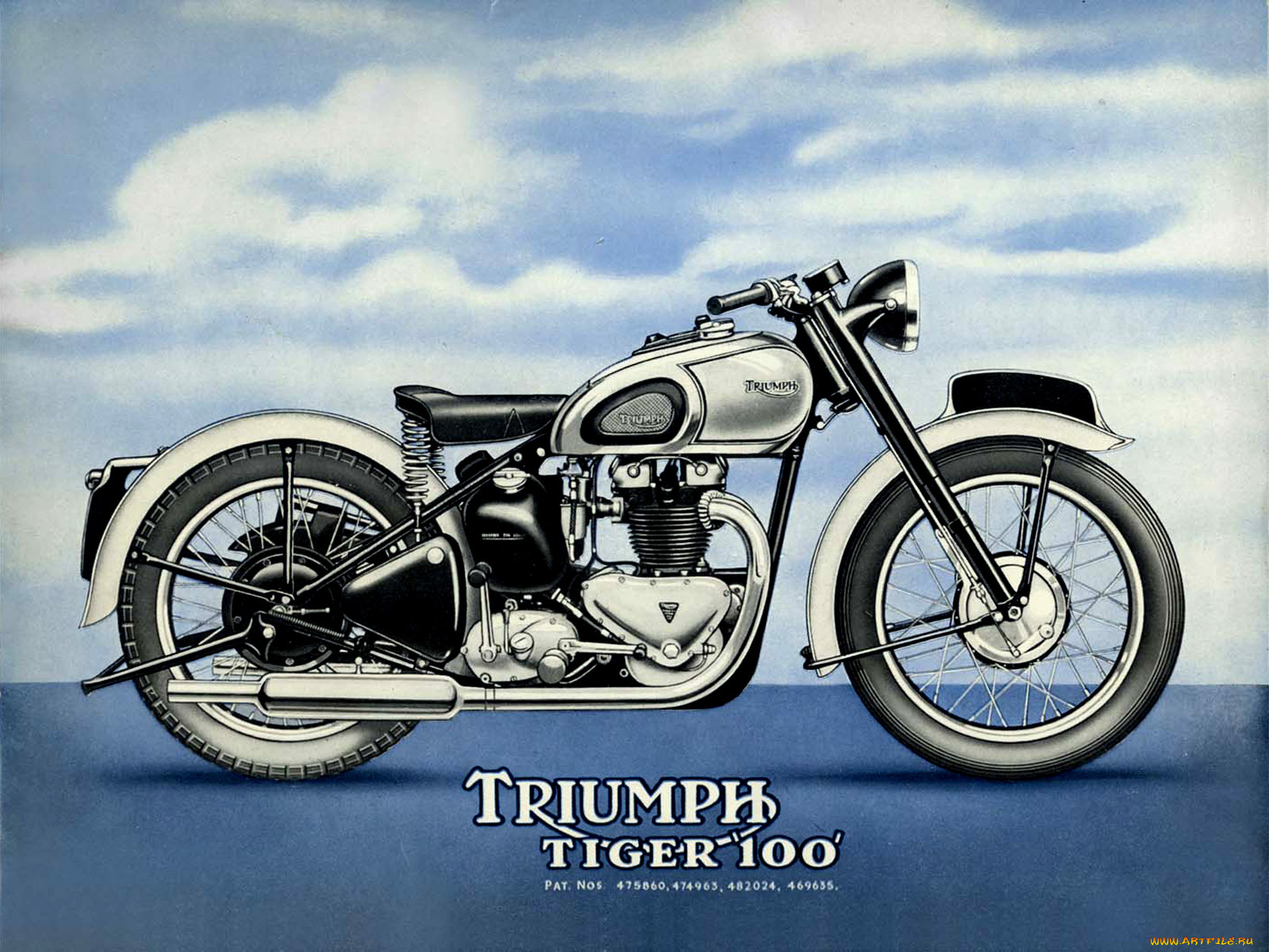 мотоциклы, рисованные