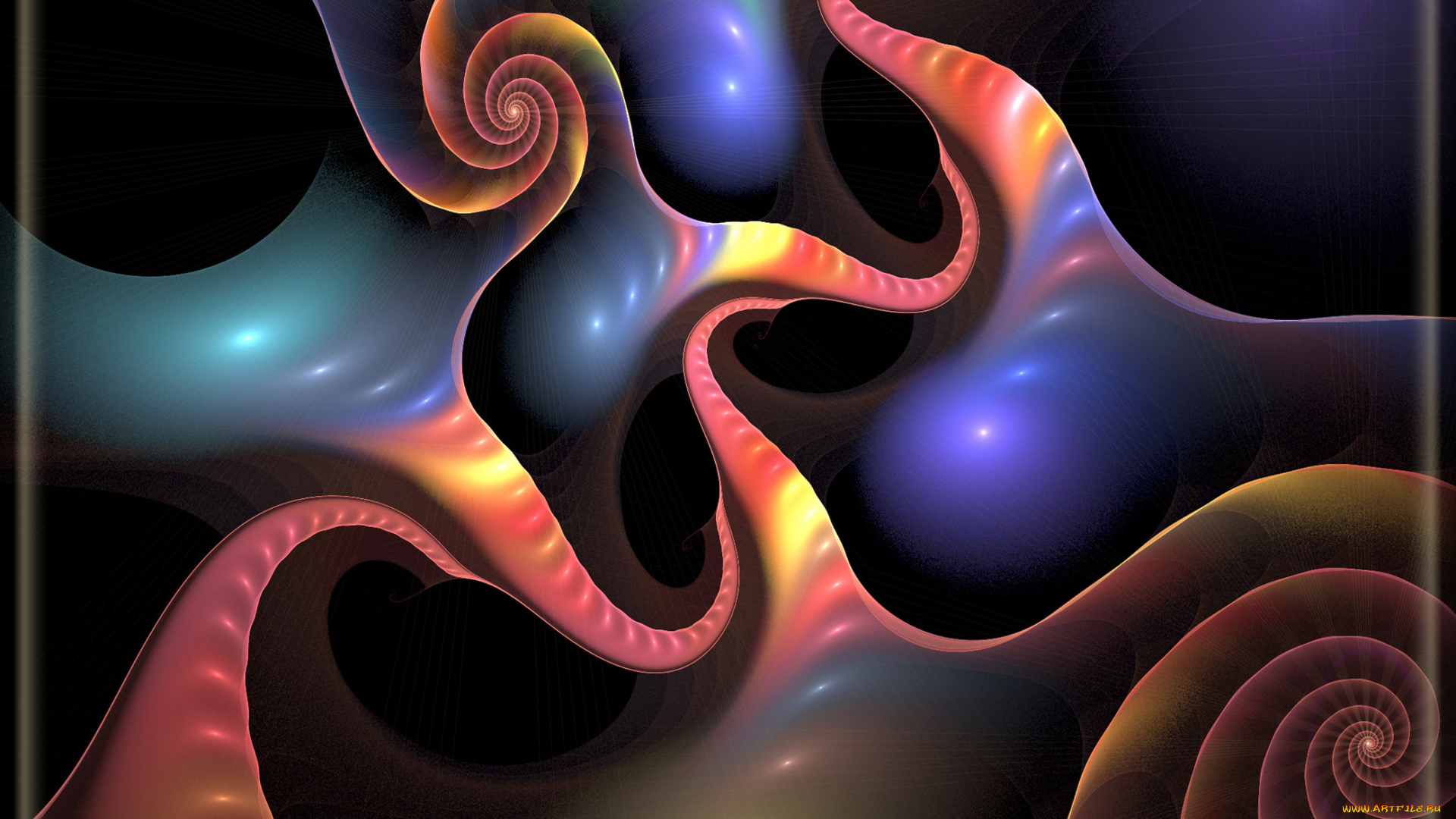 3д, графика, fractal, фракталы, узор