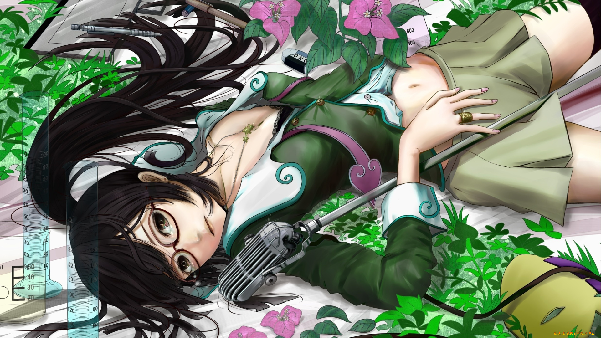 by, sputnik, films, аниме, star, driver, девушка, микрофон, nichi, keito, headphones, instrumental