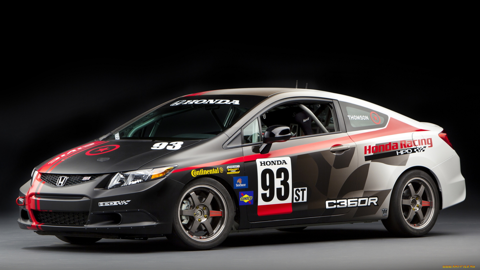 honda, civic, si, coupe, racecar, compass, 360, racing, by, hpd, автомобили