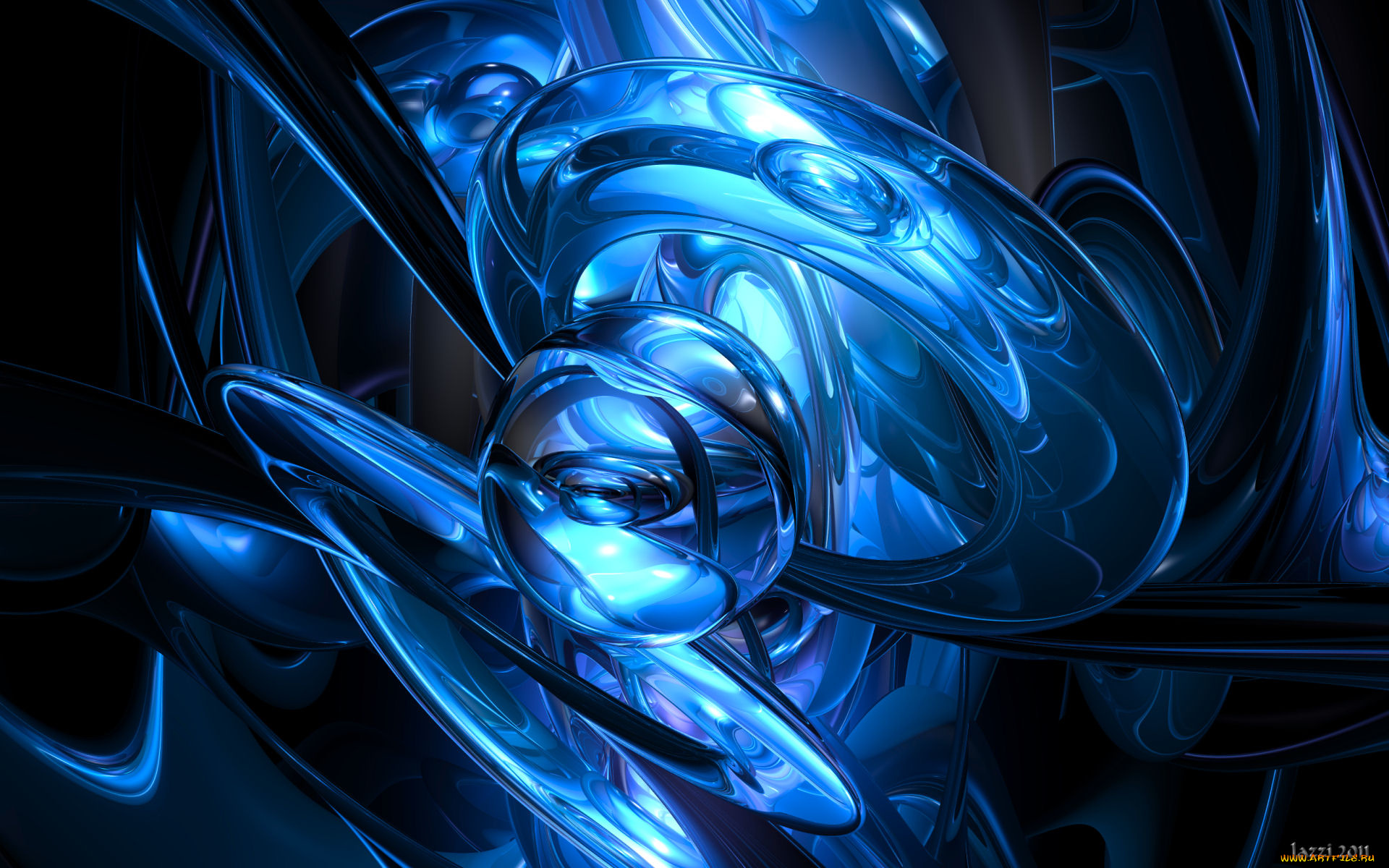 3д, графика, abstract, абстракции, бстракция, синий, тёмный