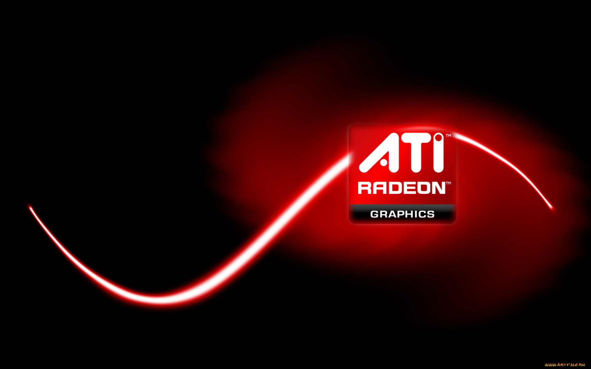 компьютеры, ati, красный, тёмный