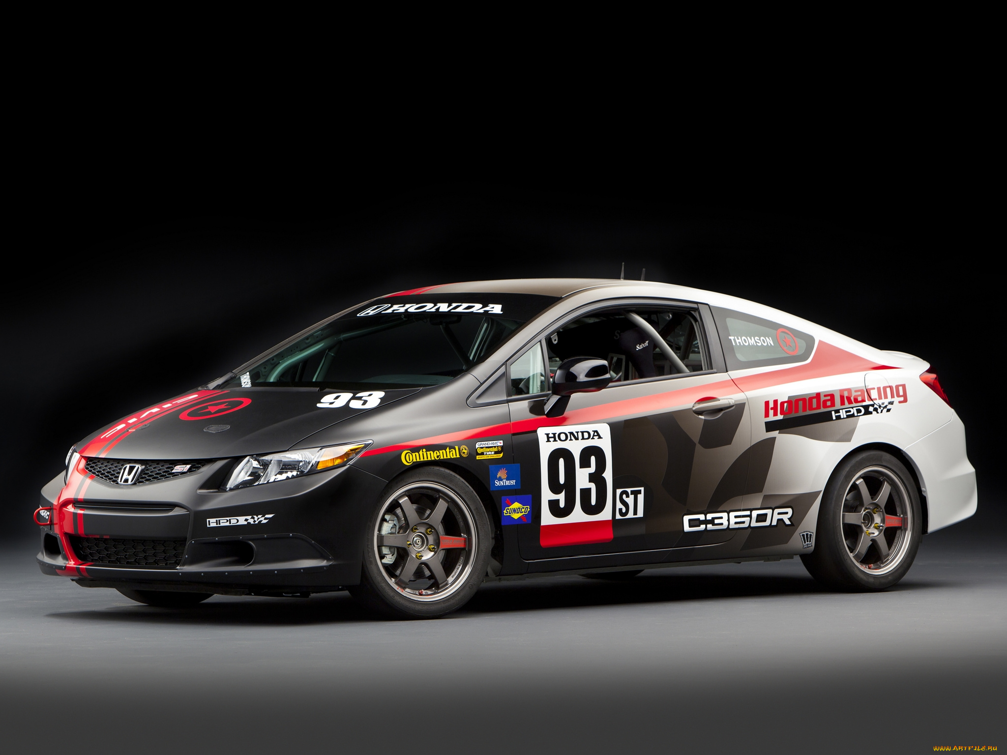 honda, civic, si, coupe, racecar, compass, 360, racing, by, hpd, автомобили