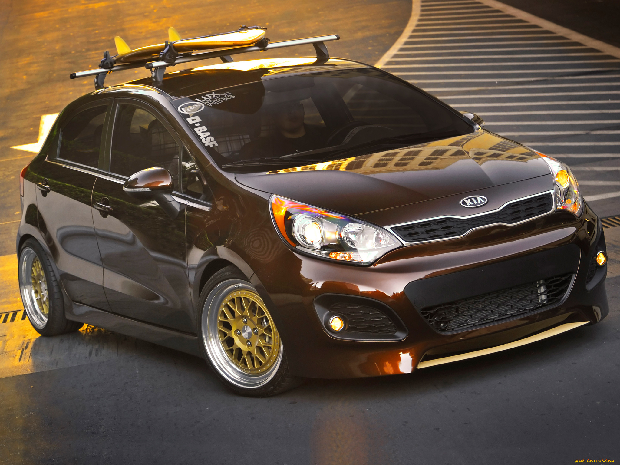 kia, rio, retro, surf, автомобили