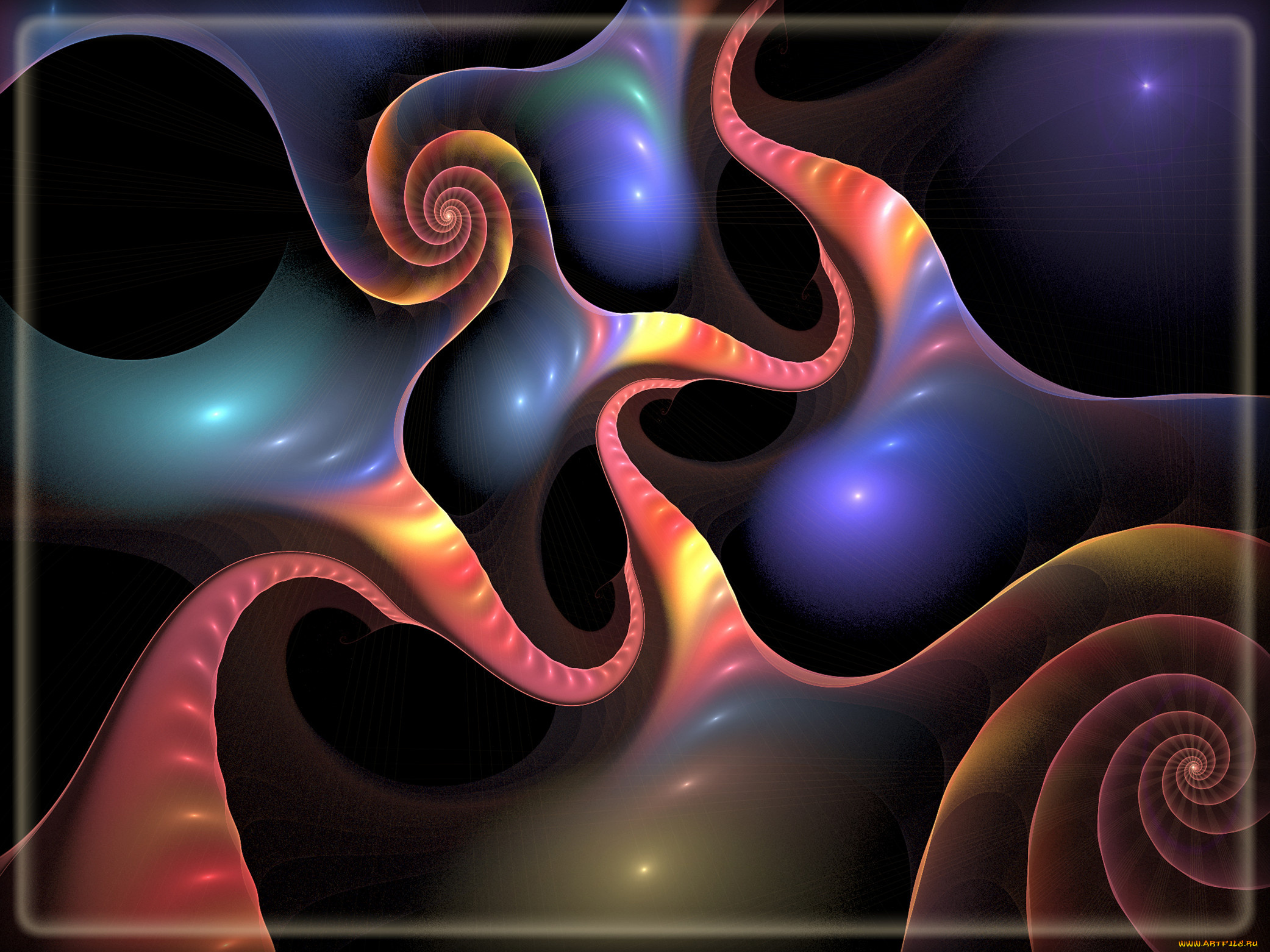 3д, графика, fractal, фракталы, узор