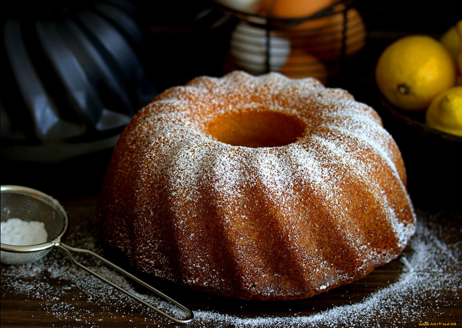 еда, пирожные, кексы, печенье, кекс, сахарная, пудра