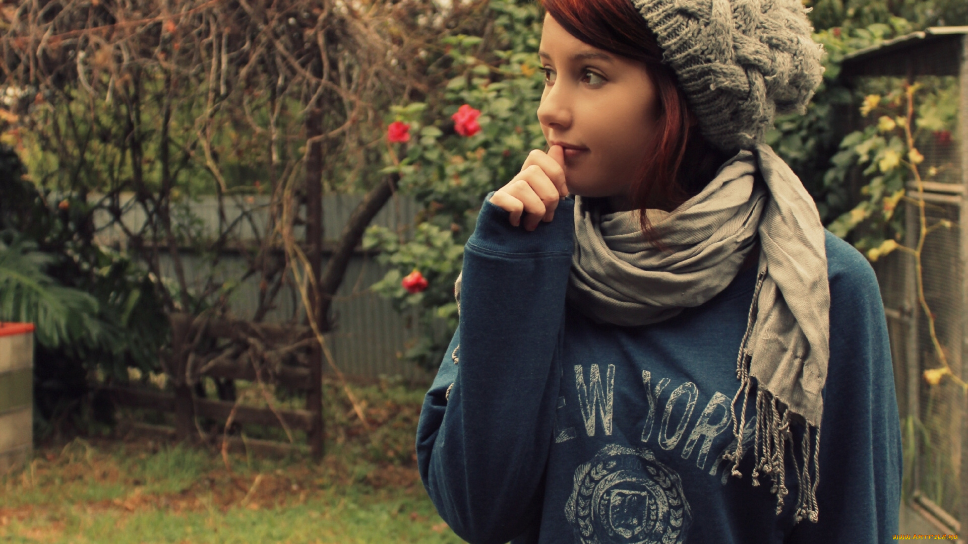 -Unsort, Рыжеволосые, и, другие, цвета, девушк, unsort, рыжеволосые, шапка, шарф