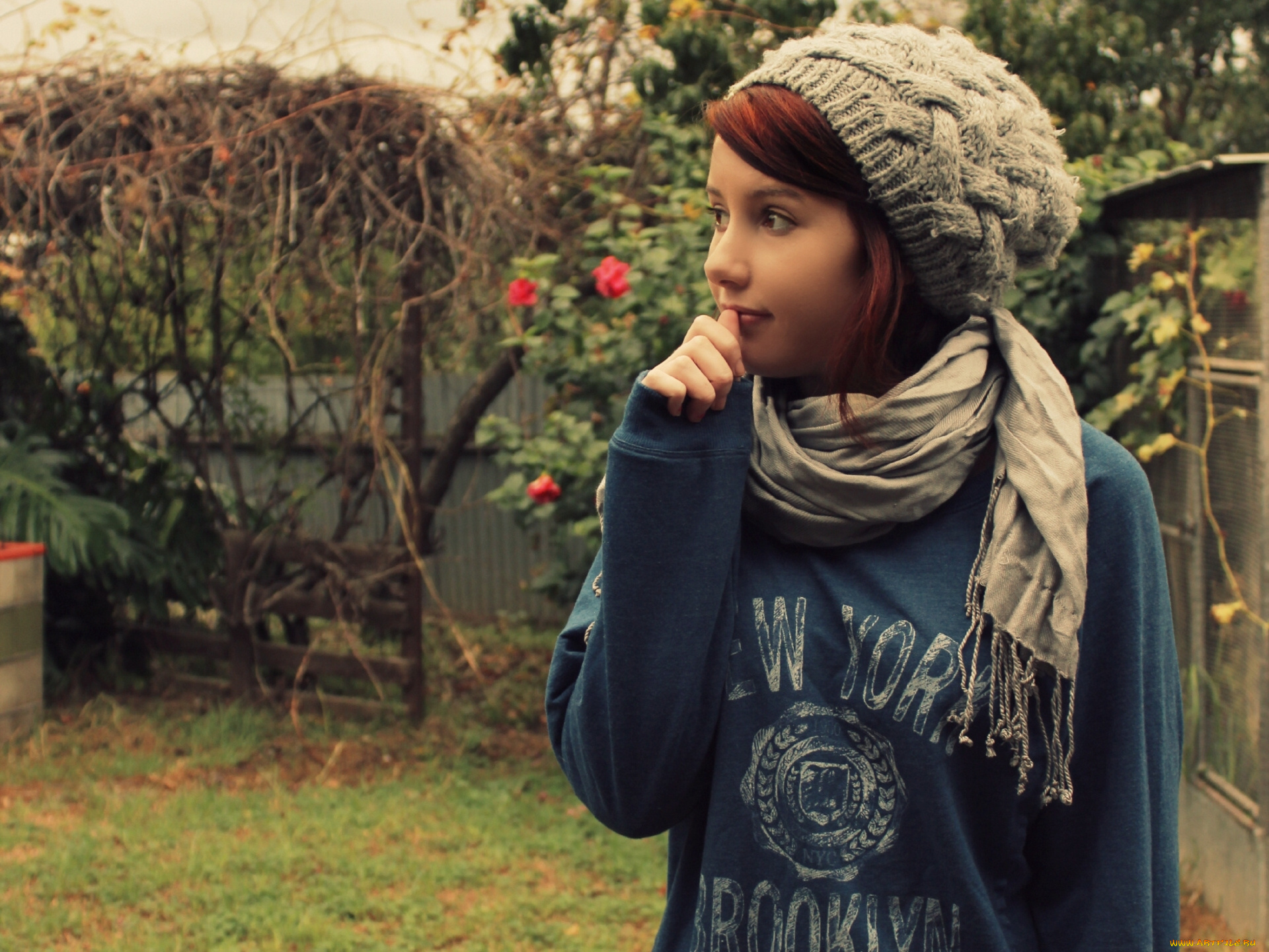 -Unsort, Рыжеволосые, и, другие, цвета, девушк, unsort, рыжеволосые, шапка, шарф