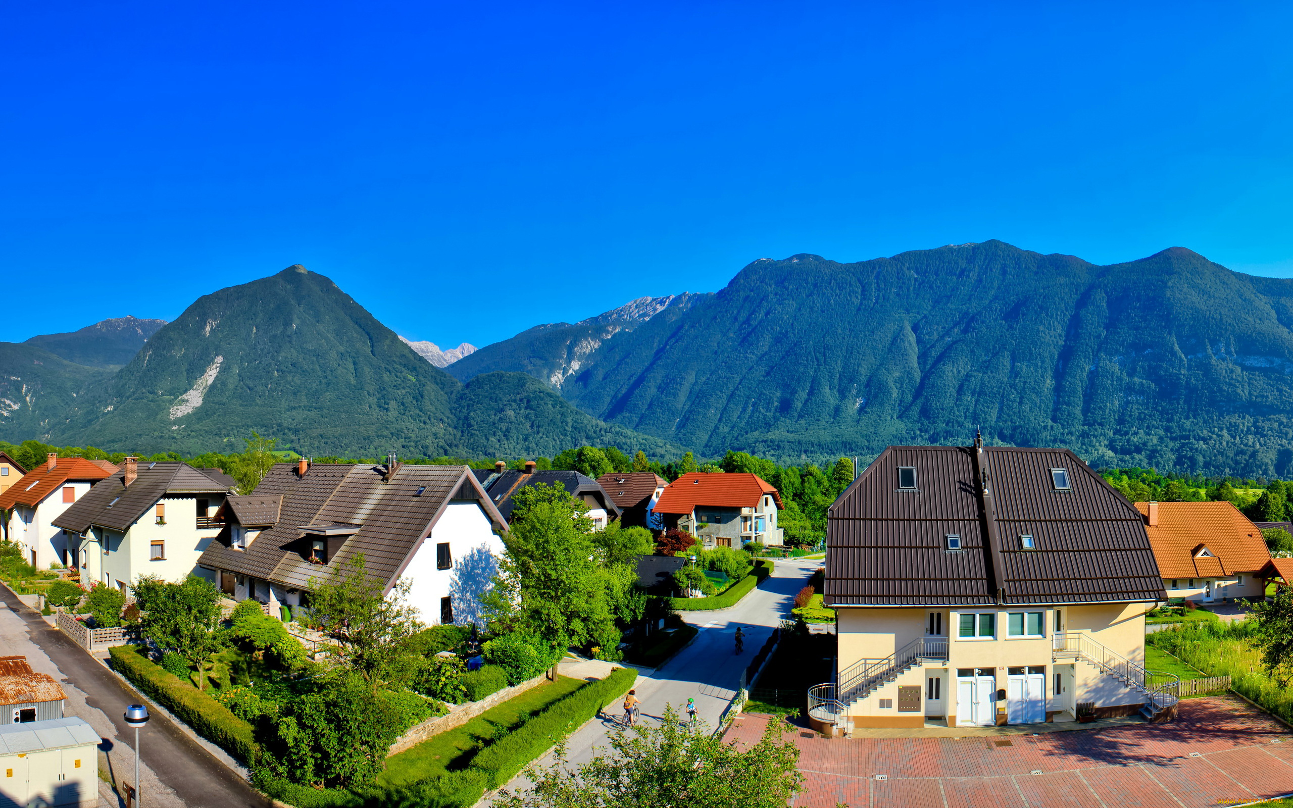 словения, bovec, города, улицы, площади, набережные, дома