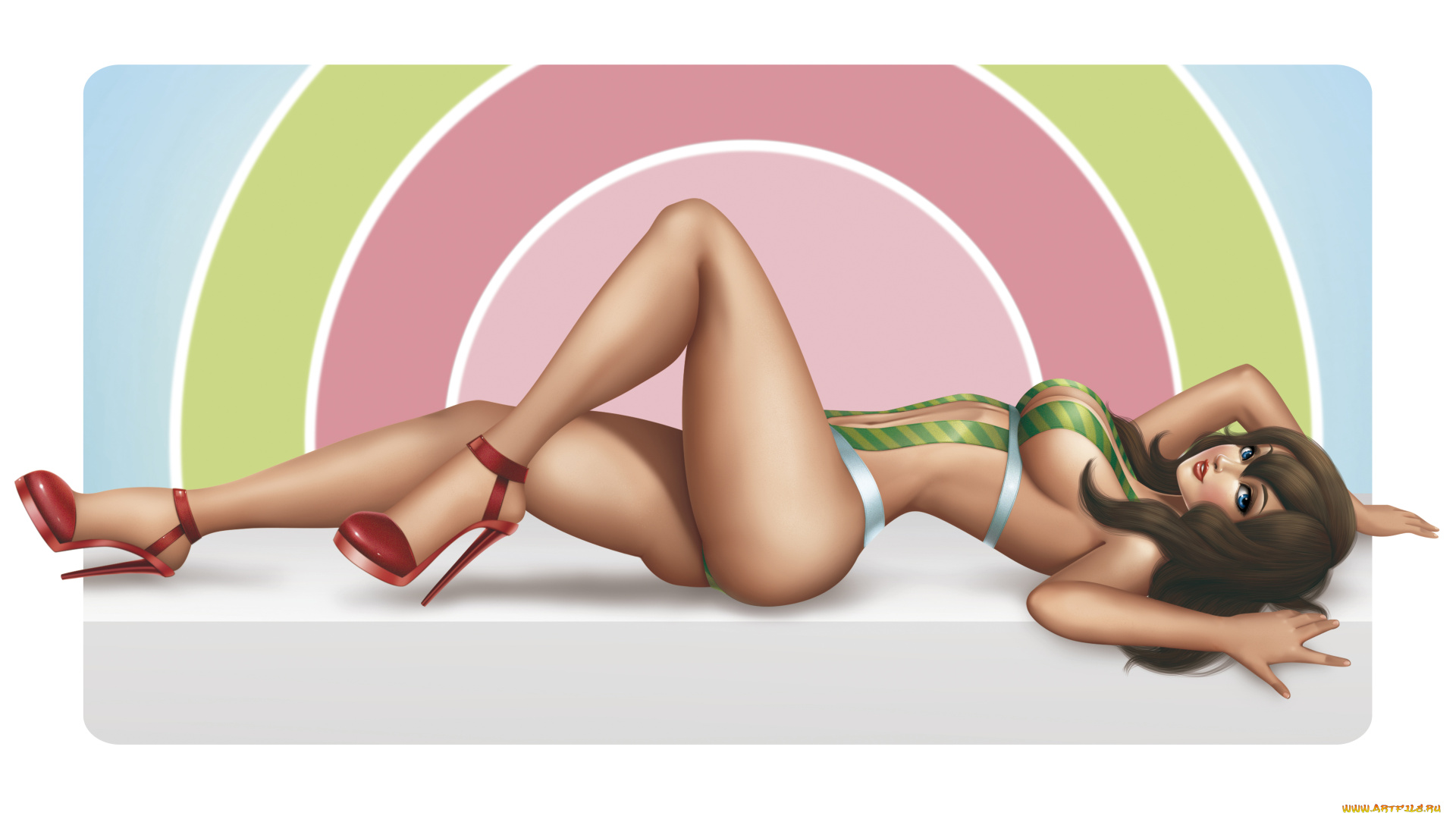 3д, графика, people, люди, взгляд, девушка