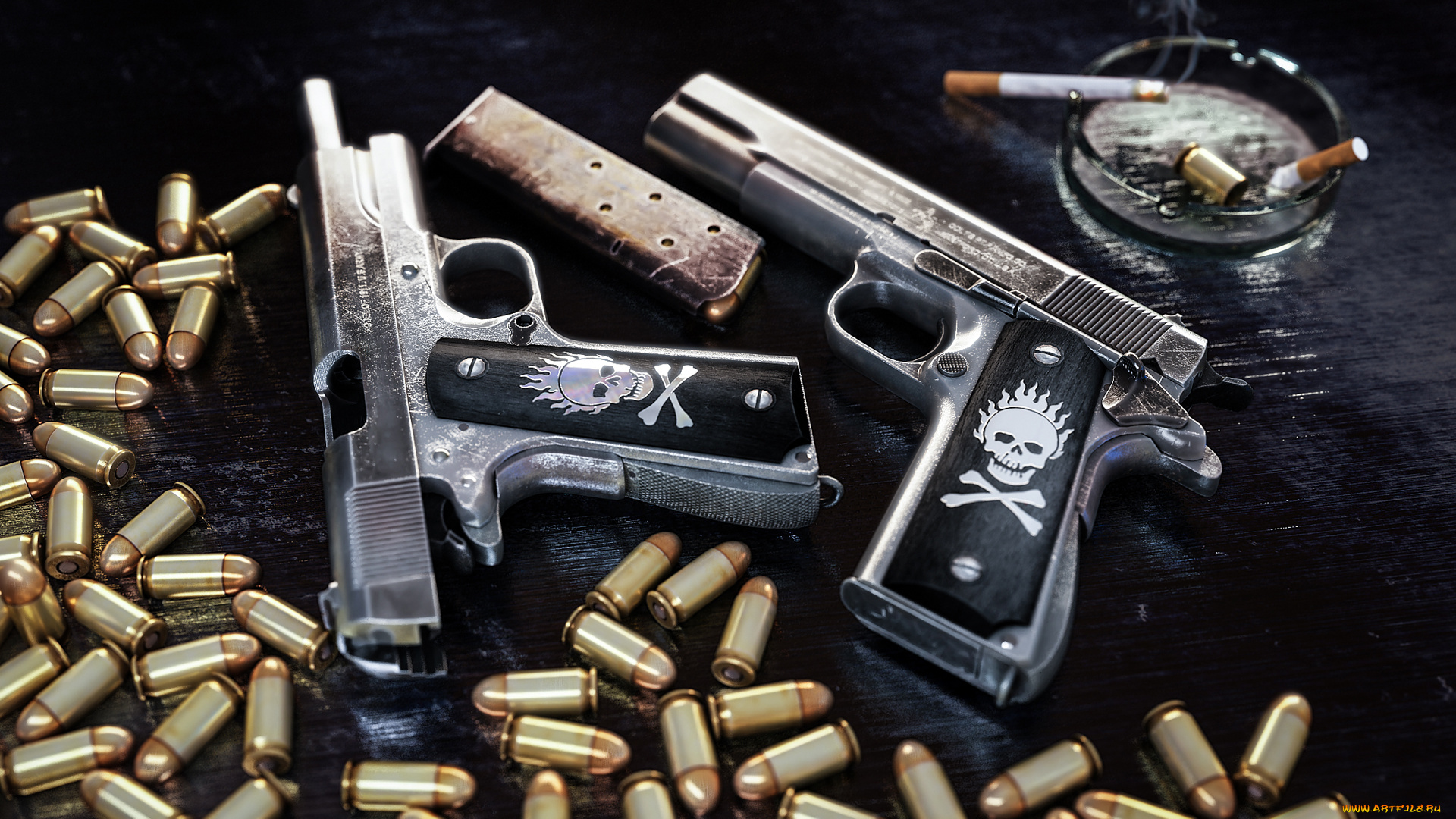 оружие, пистолеты, патроны, кольт