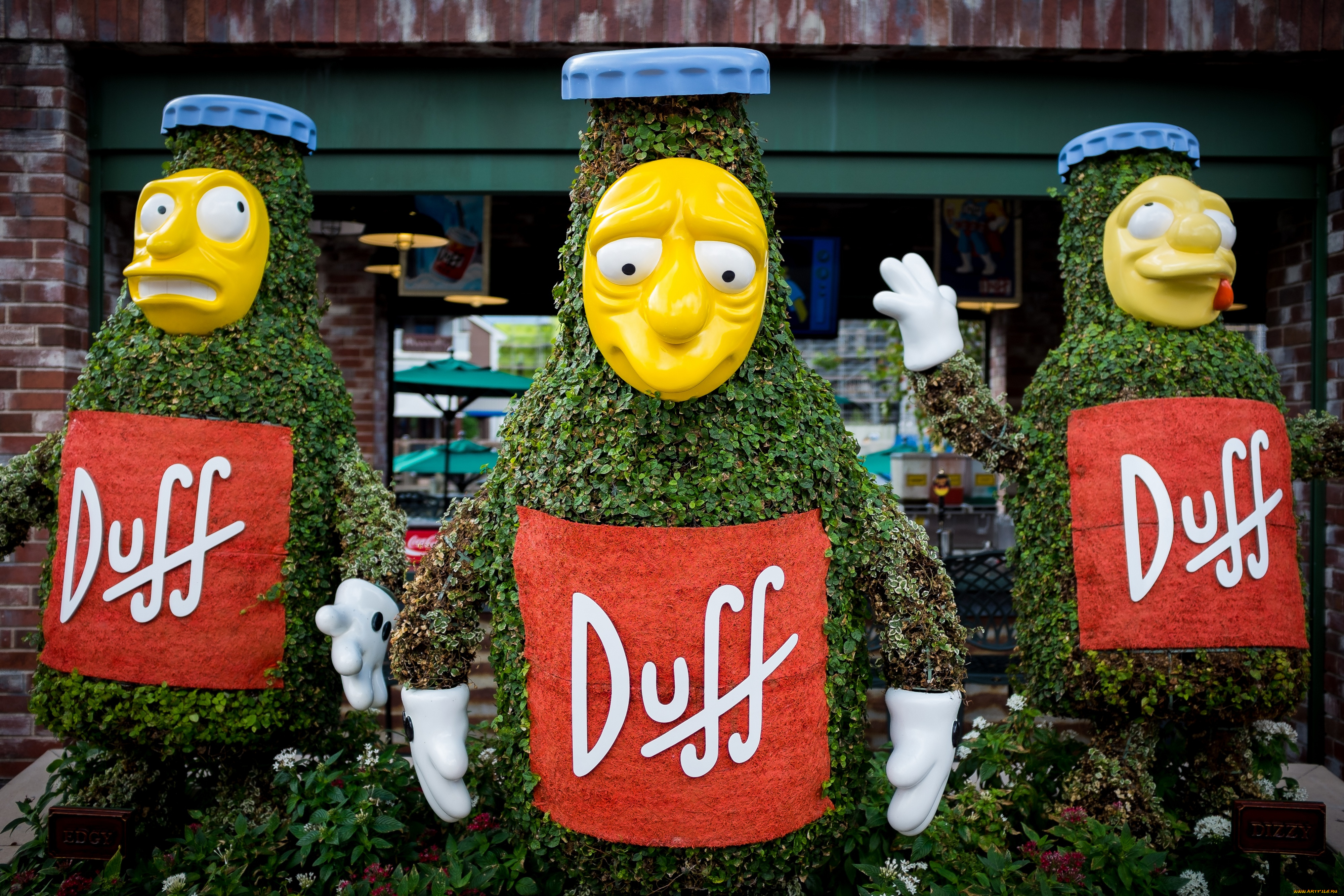 города, диснейленд, дафф