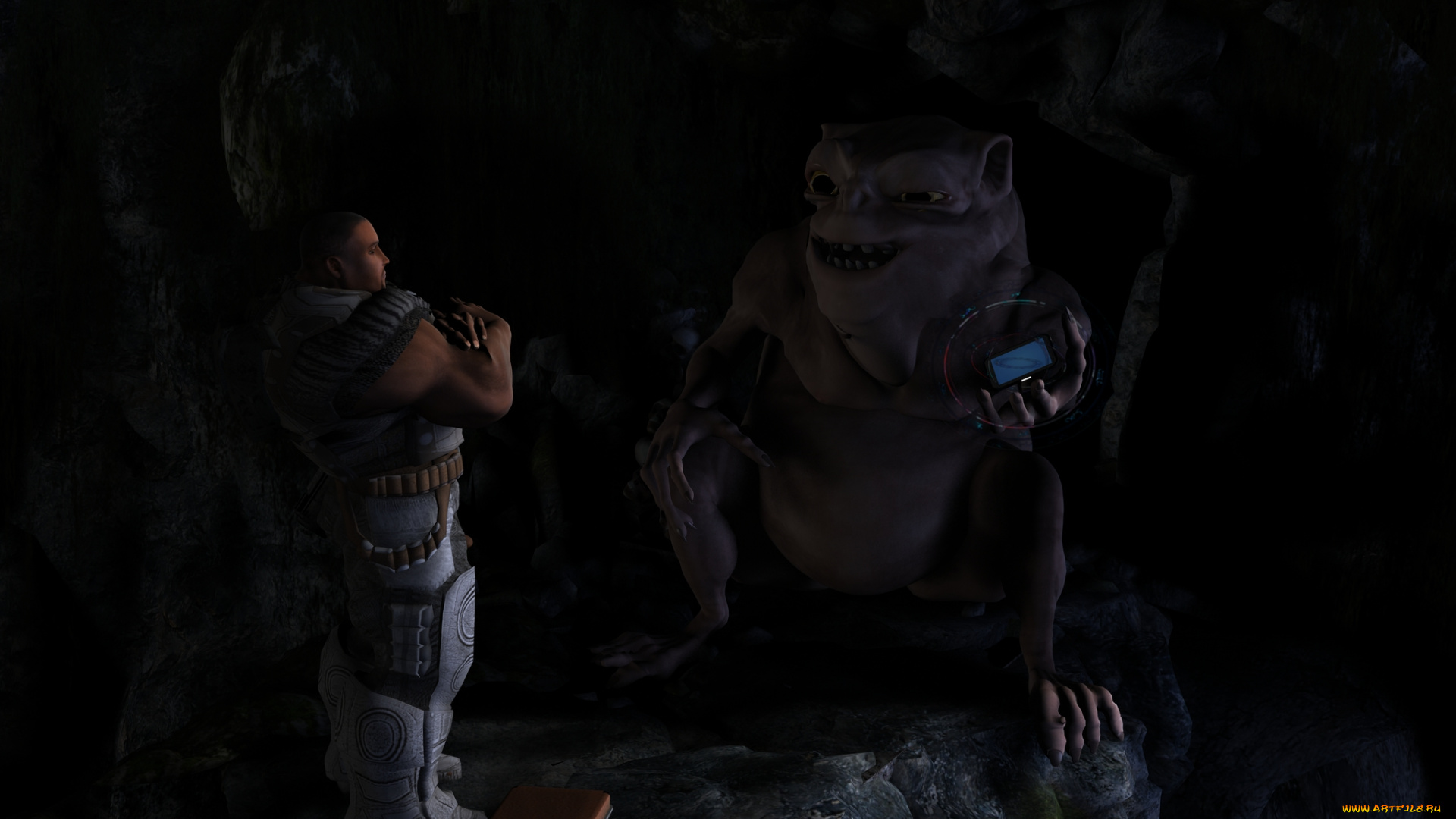 3д, графика, фантазия, , fantasy, существо, фон, мужчина, взгляд