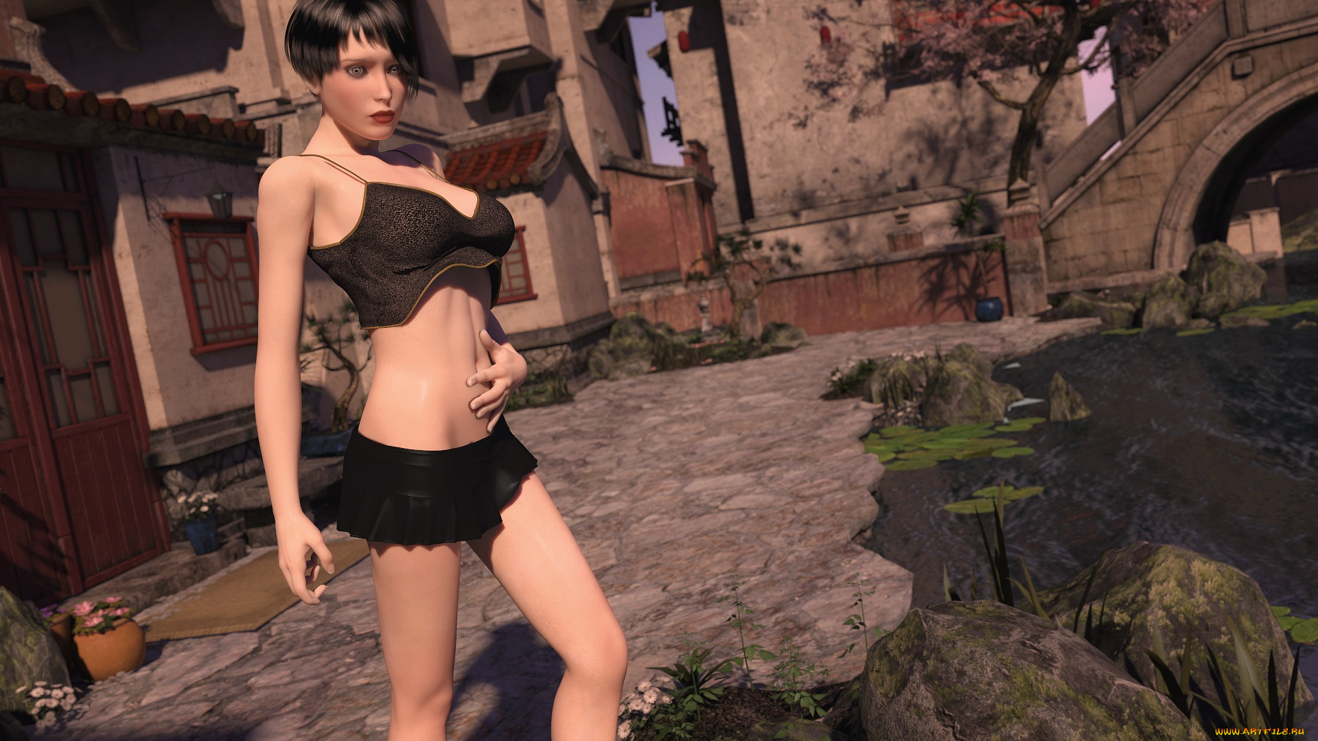 3д, графика, люди, , people, фон, взгляд, девушка