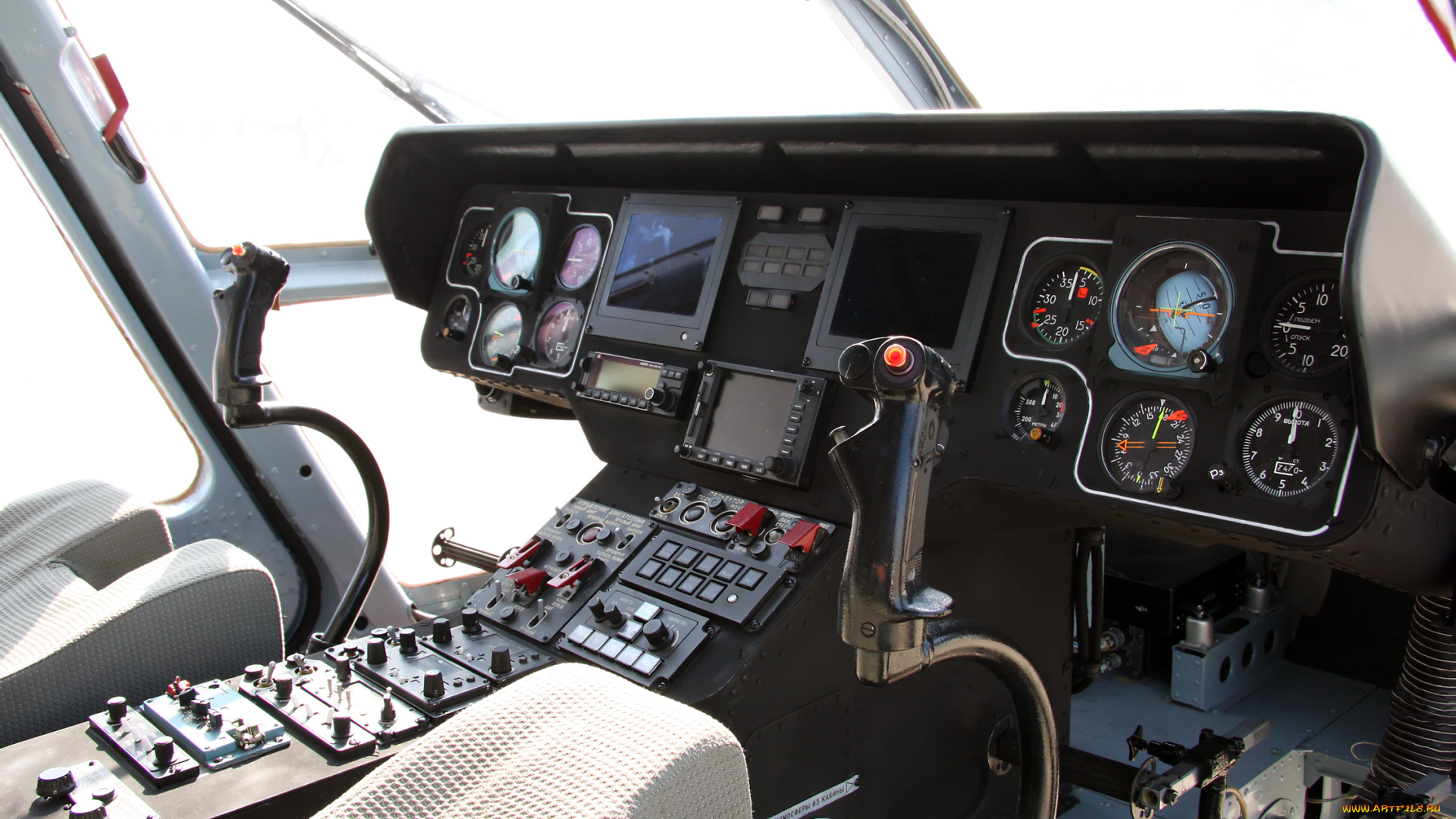 авиация, кабина, пилотов, ансат