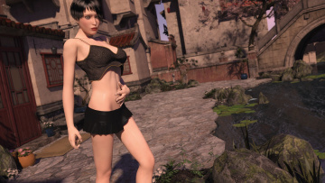 Картинка 3д+графика люди+ people фон взгляд девушка