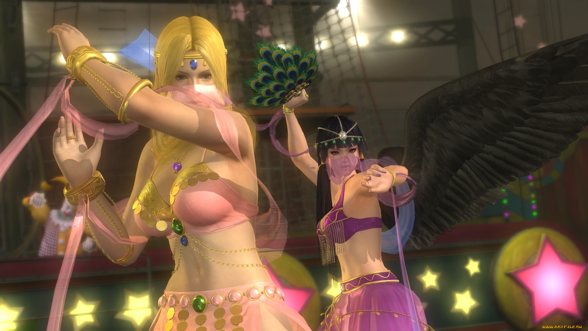 3д, графика, фантазия, , fantasy, девушки, взгляд, фон, поза