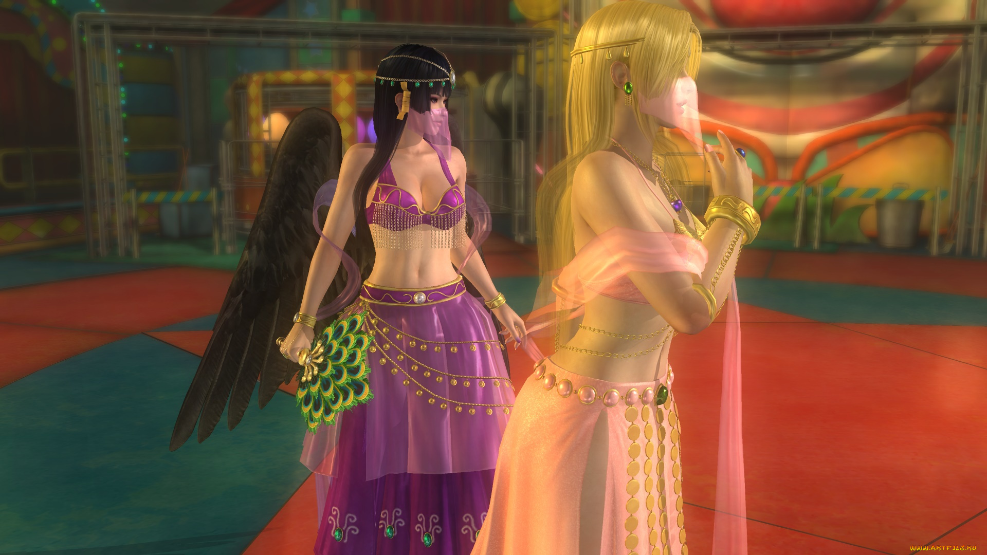 3д, графика, фантазия, , fantasy, девушки, взгляд, фон, поза