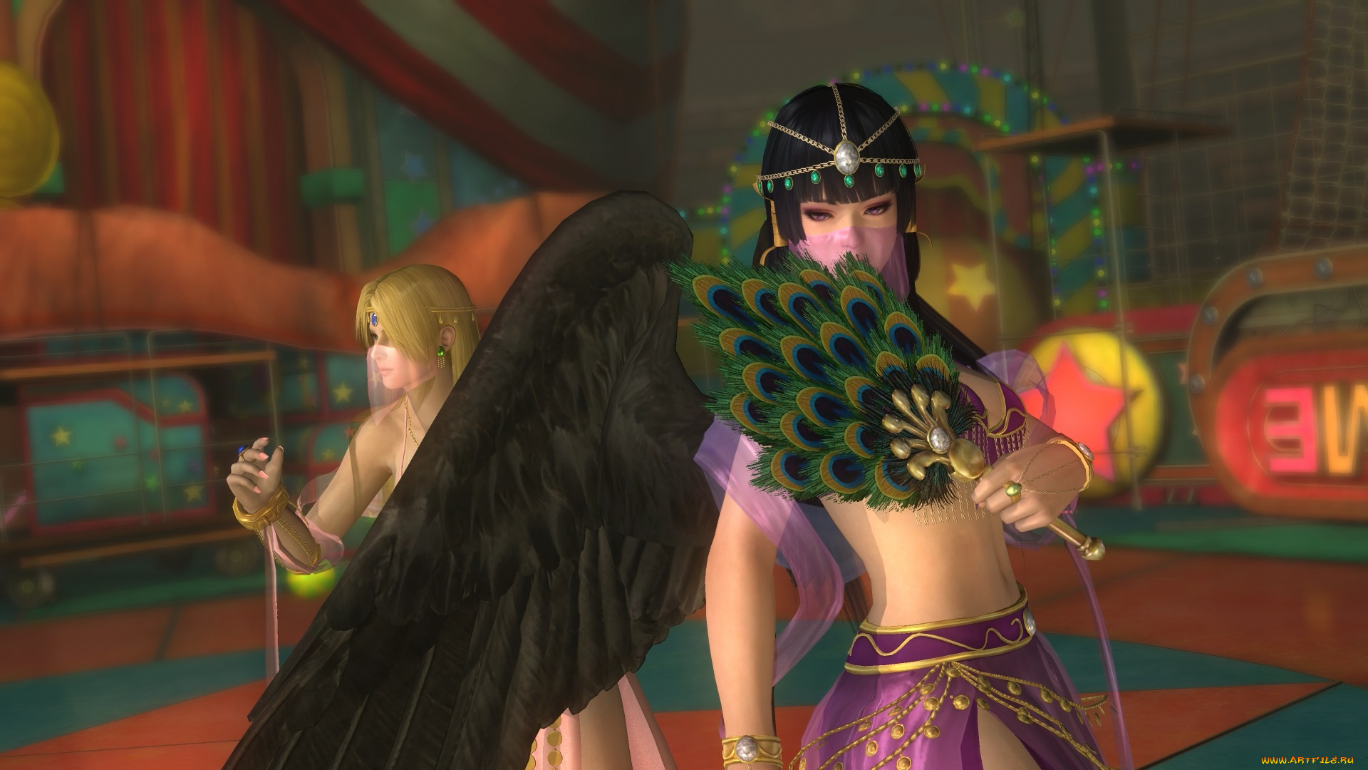 3д, графика, фантазия, , fantasy, девушки, взгляд, фон, поза