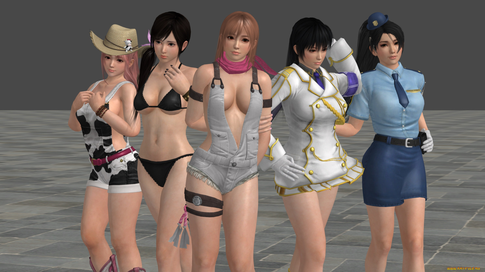 3д, графика, люди, , people, девушки, взгляд, фон