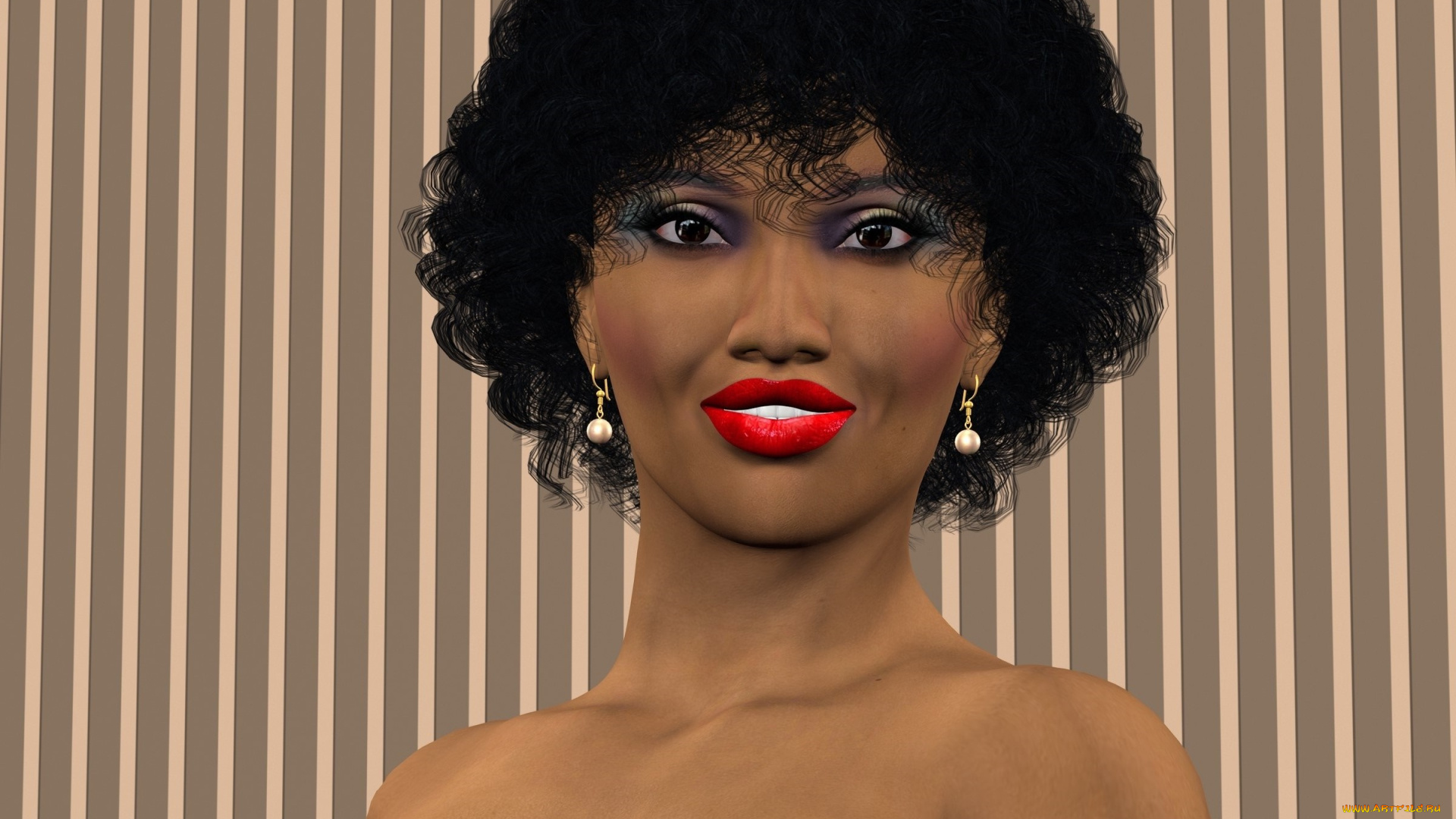 3д, графика, портрет, , portraits, фон, взгляд, девушка