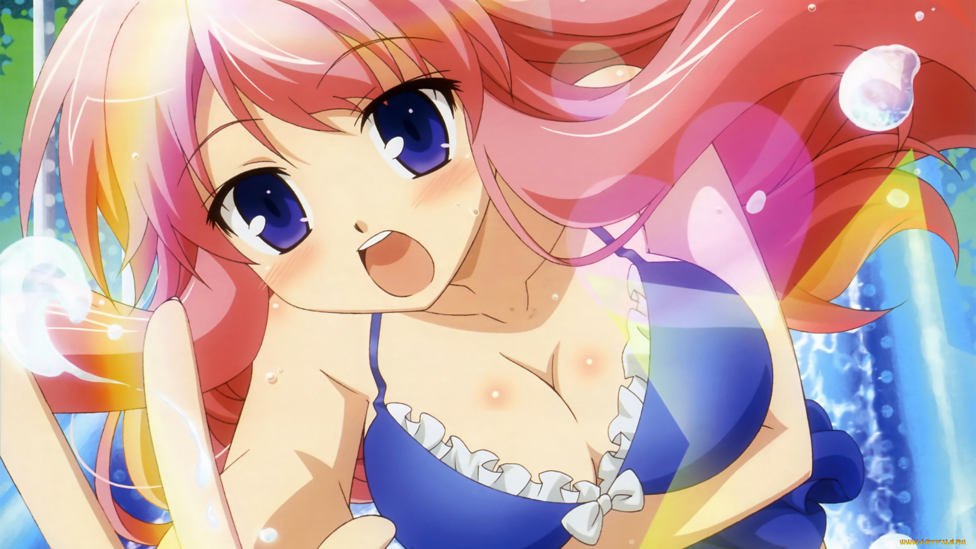 аниме, baka, to, test, to, shoukanjuu, фон, взгляд, девушка