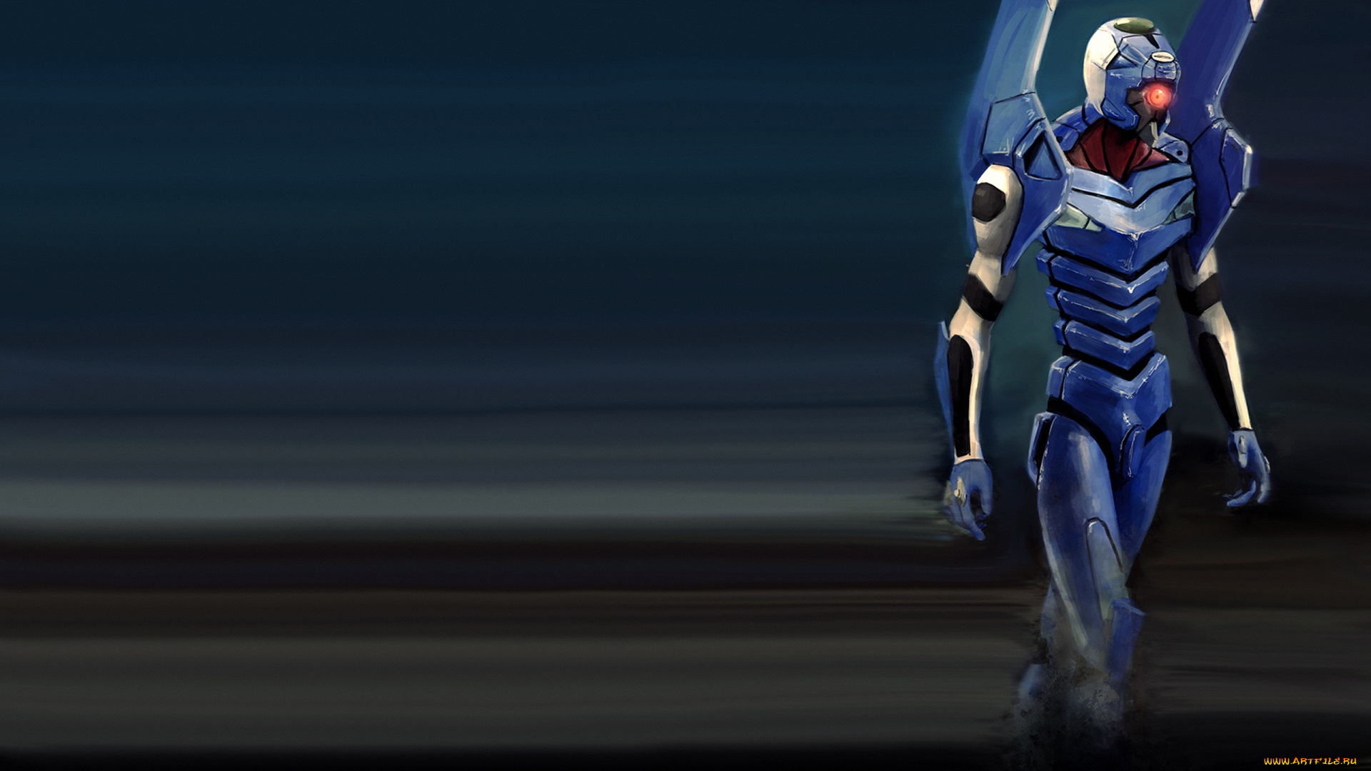 аниме, evangelion, меха, робот, eva