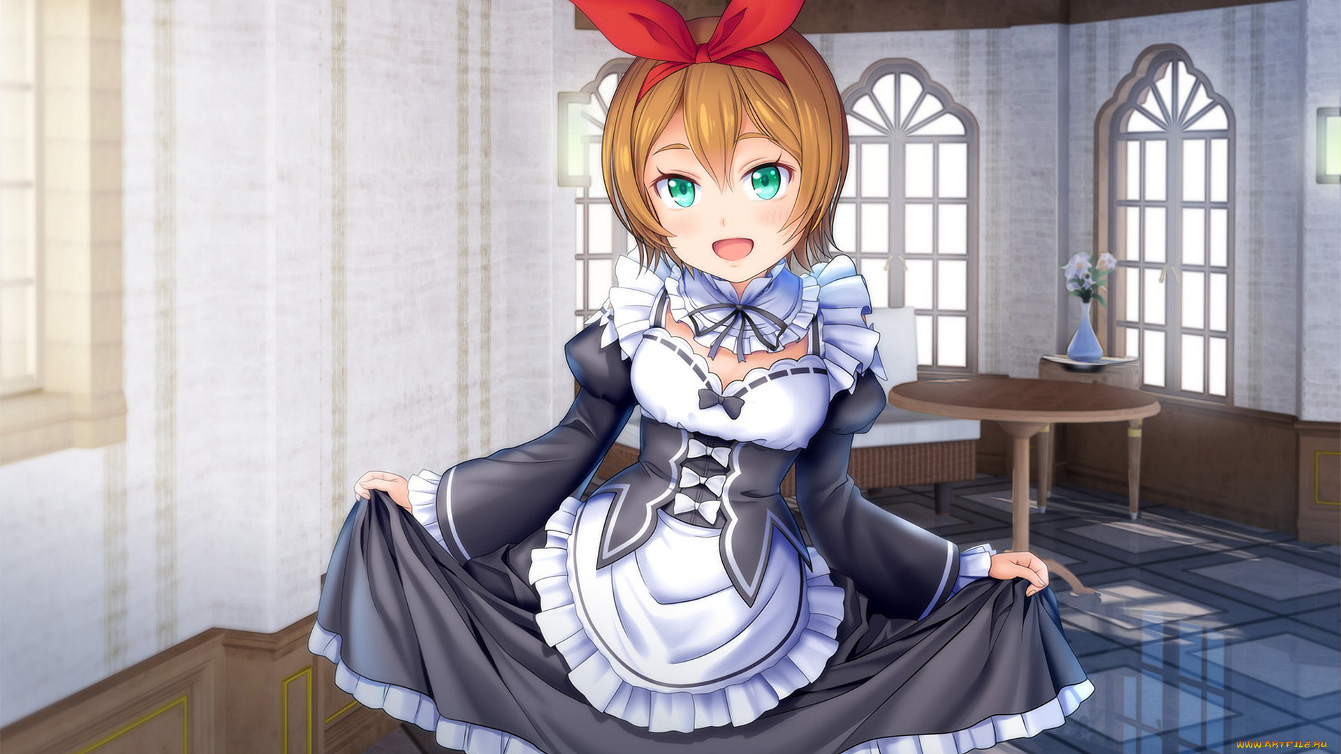 аниме, re, , zero, kara, hajimeru, isekai, seikatsu, фон, взгляд, девушка