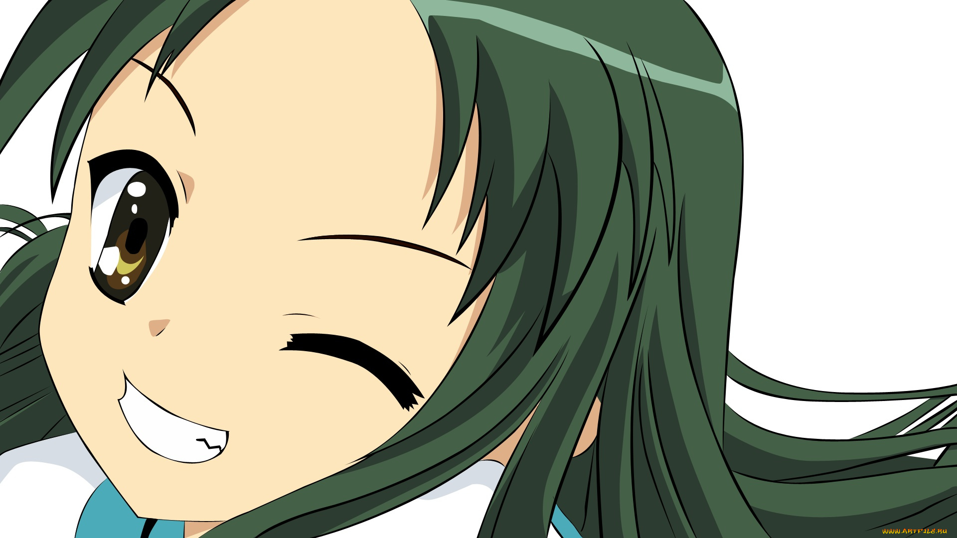 аниме, the, melancholy, of, haruhi, suzumiya, девушка, взгляд, фон