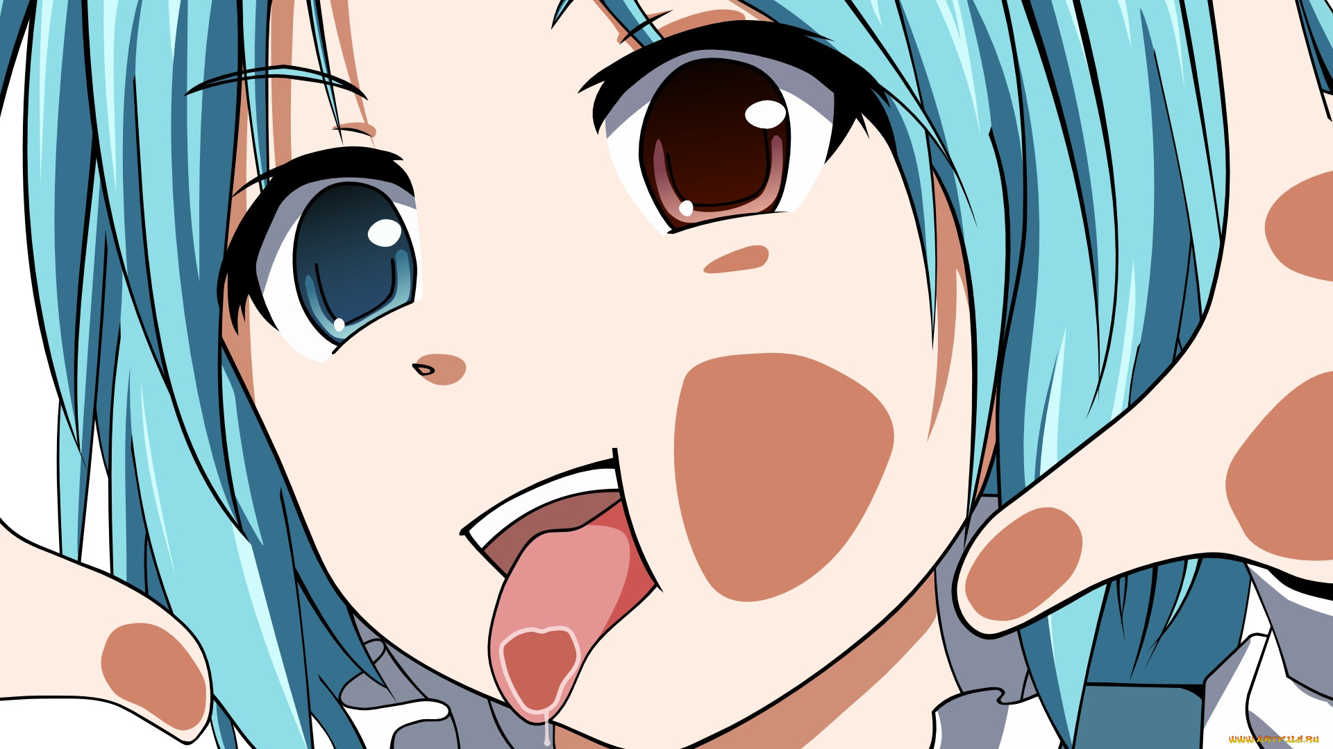 аниме, touhou, взгляд, девушка, фон