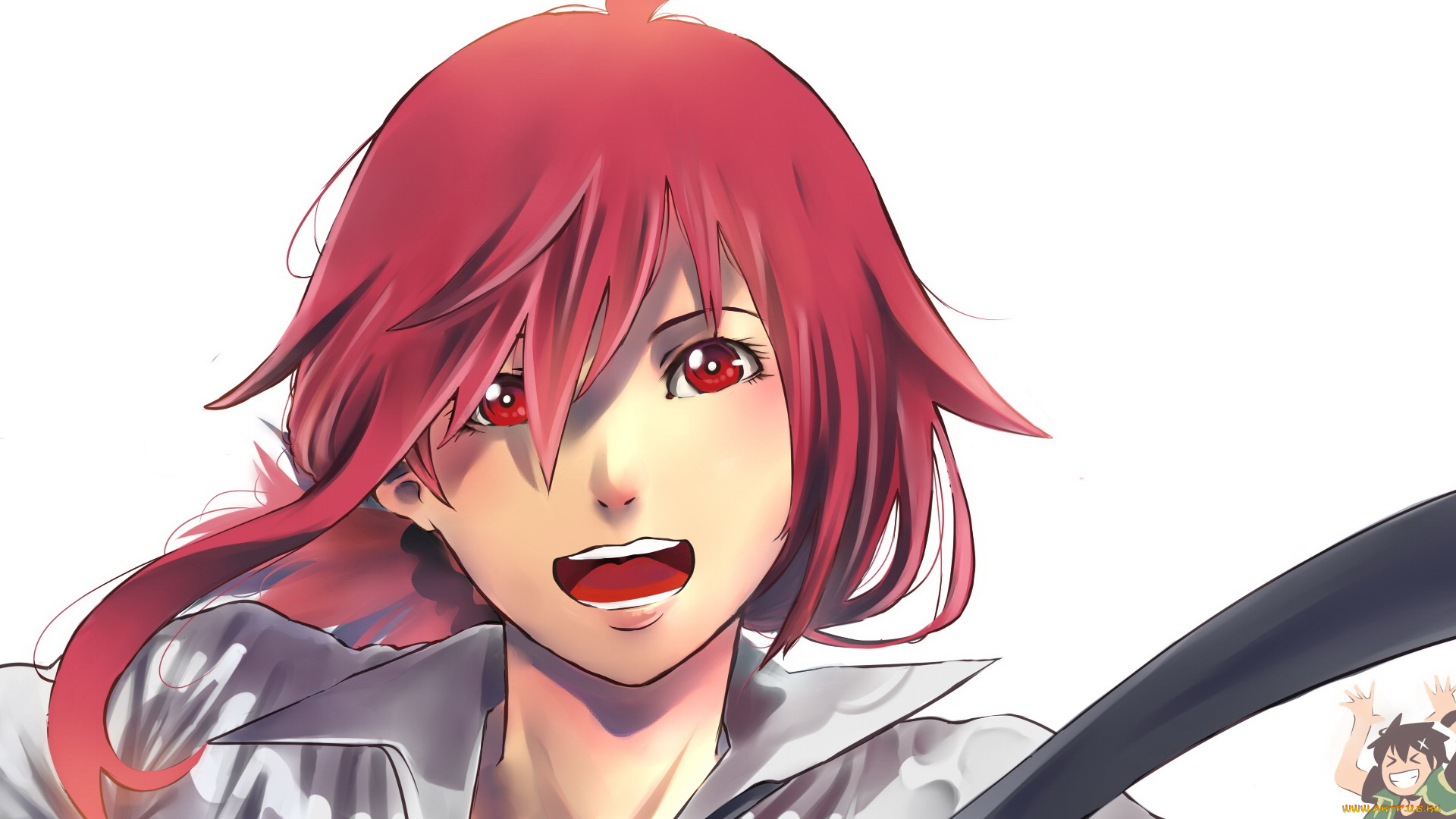 аниме, unknown, , другое, фон, девушка, взгляд