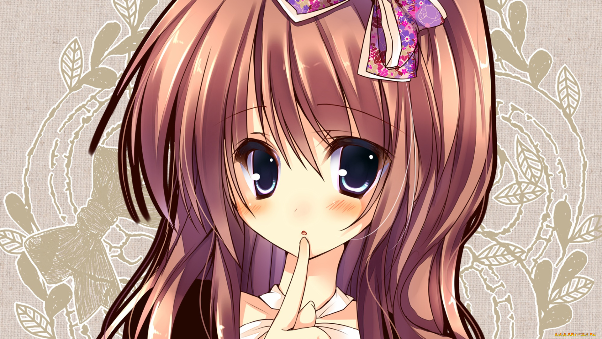 аниме, unknown, , другое, фон, взгляд, девушка