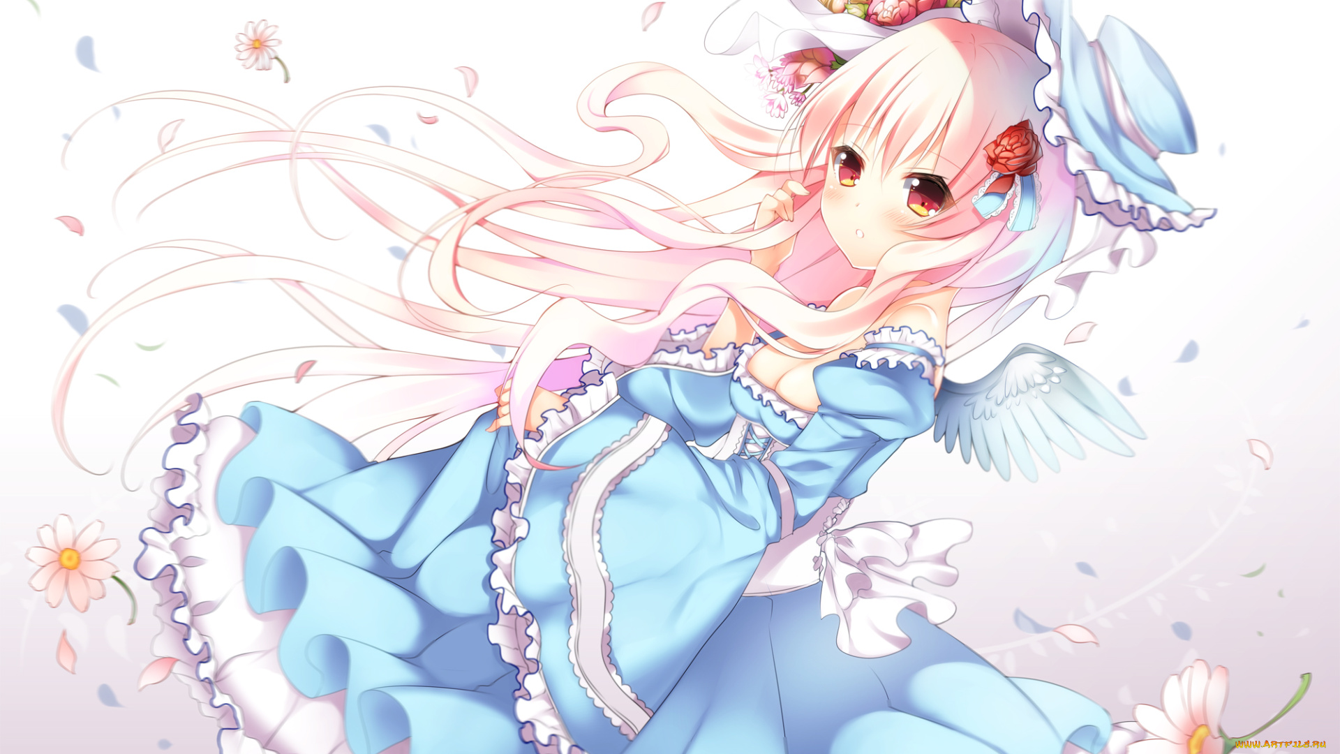 аниме, unknown, , другое, фон, взгляд, девушка