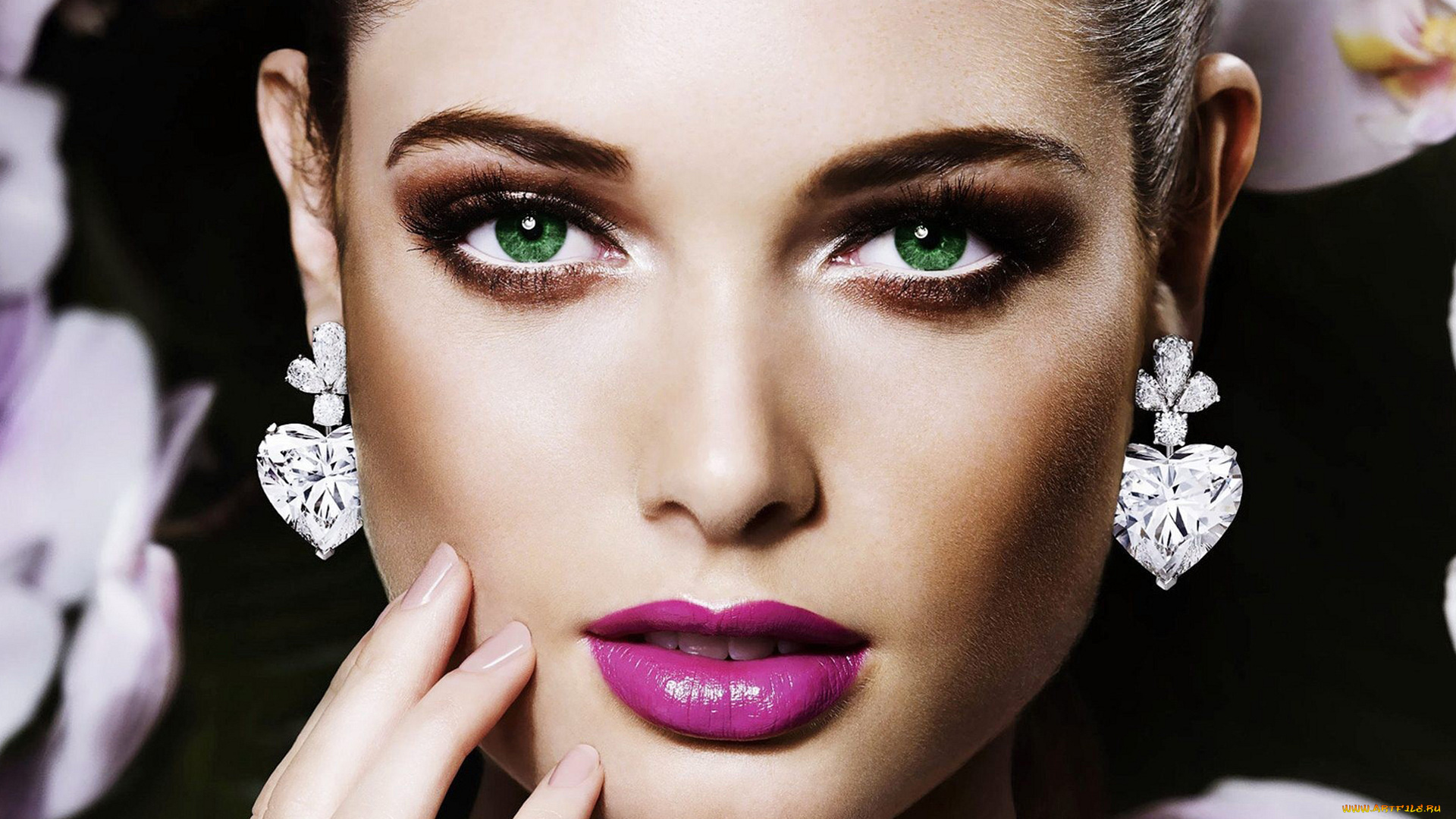 девушки, sandrah, hellberg, лицо, sandrah, hellberg, бриллианты, серьги