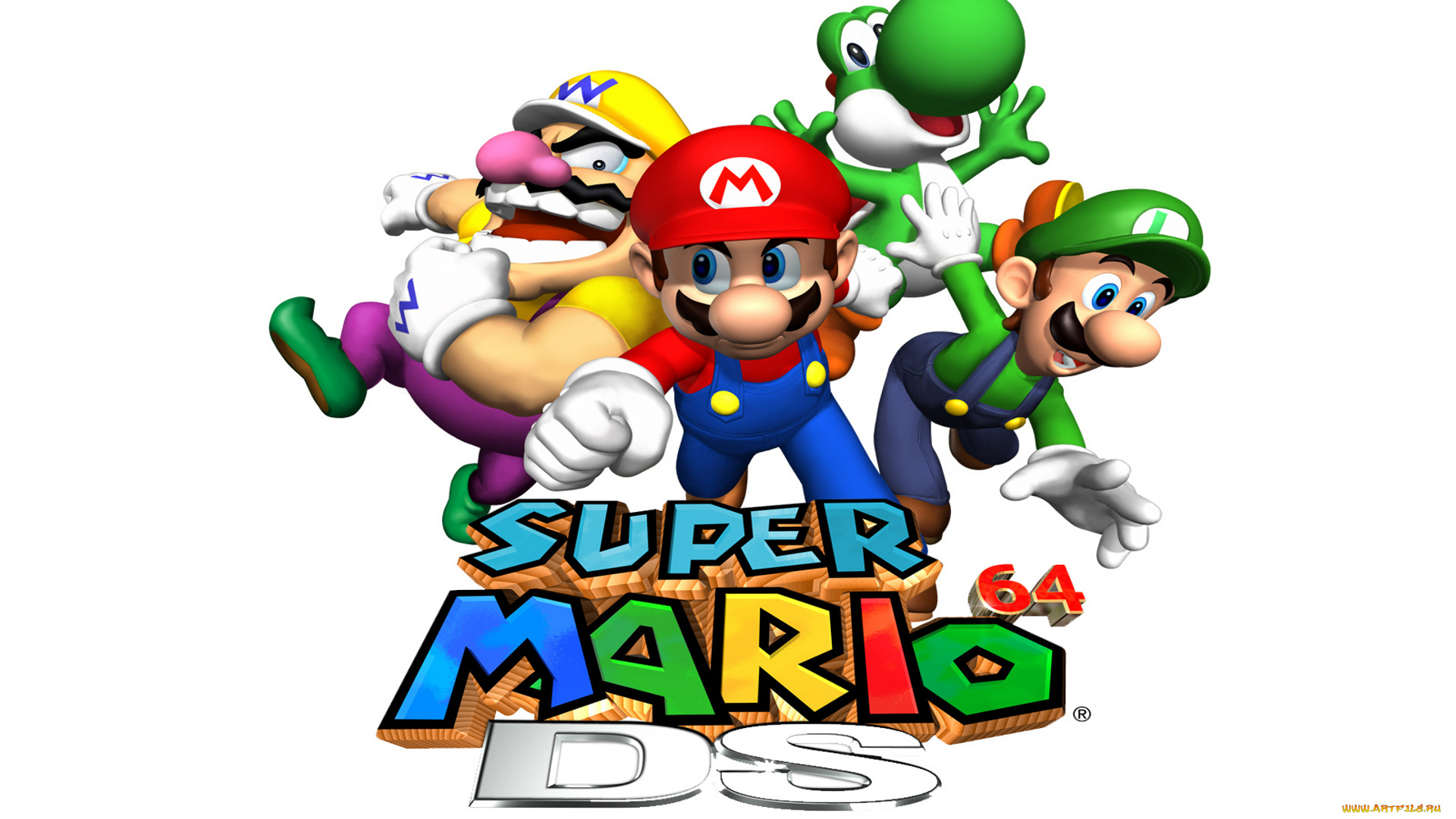 super, mario, 64, ds, видео, игры, персонажи