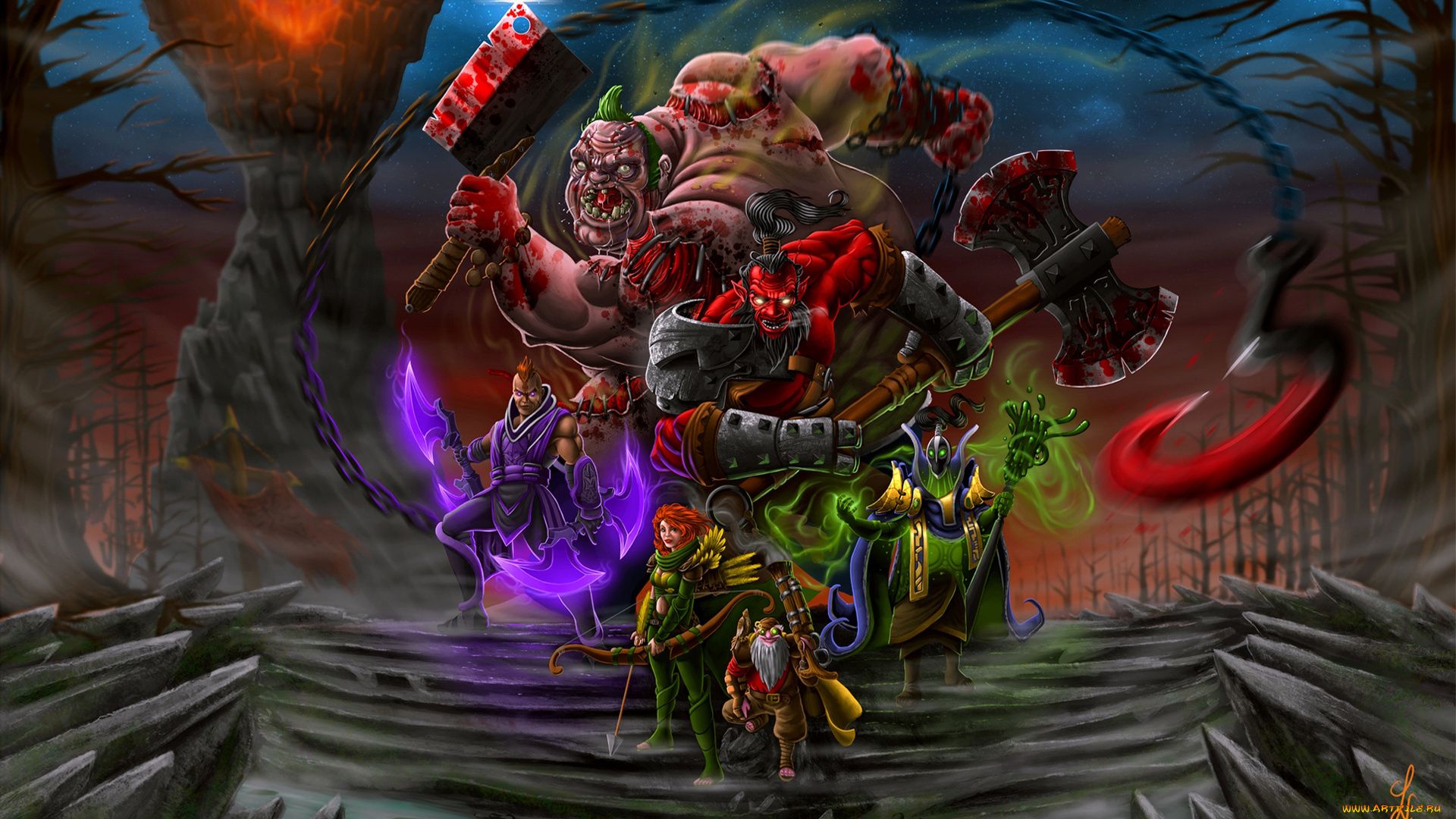 видео, игры, dota, 2, ролевая, онлайн, 2, dota