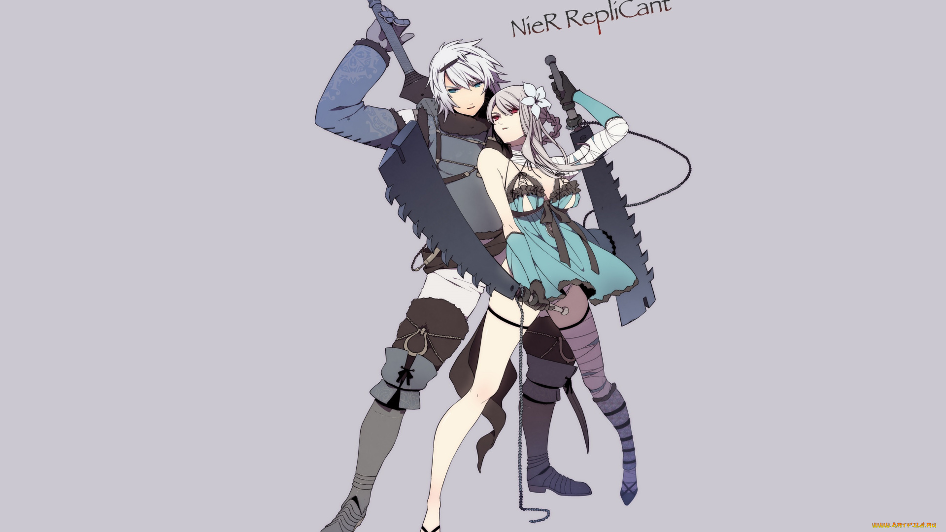 видео, игры, nier, kaine