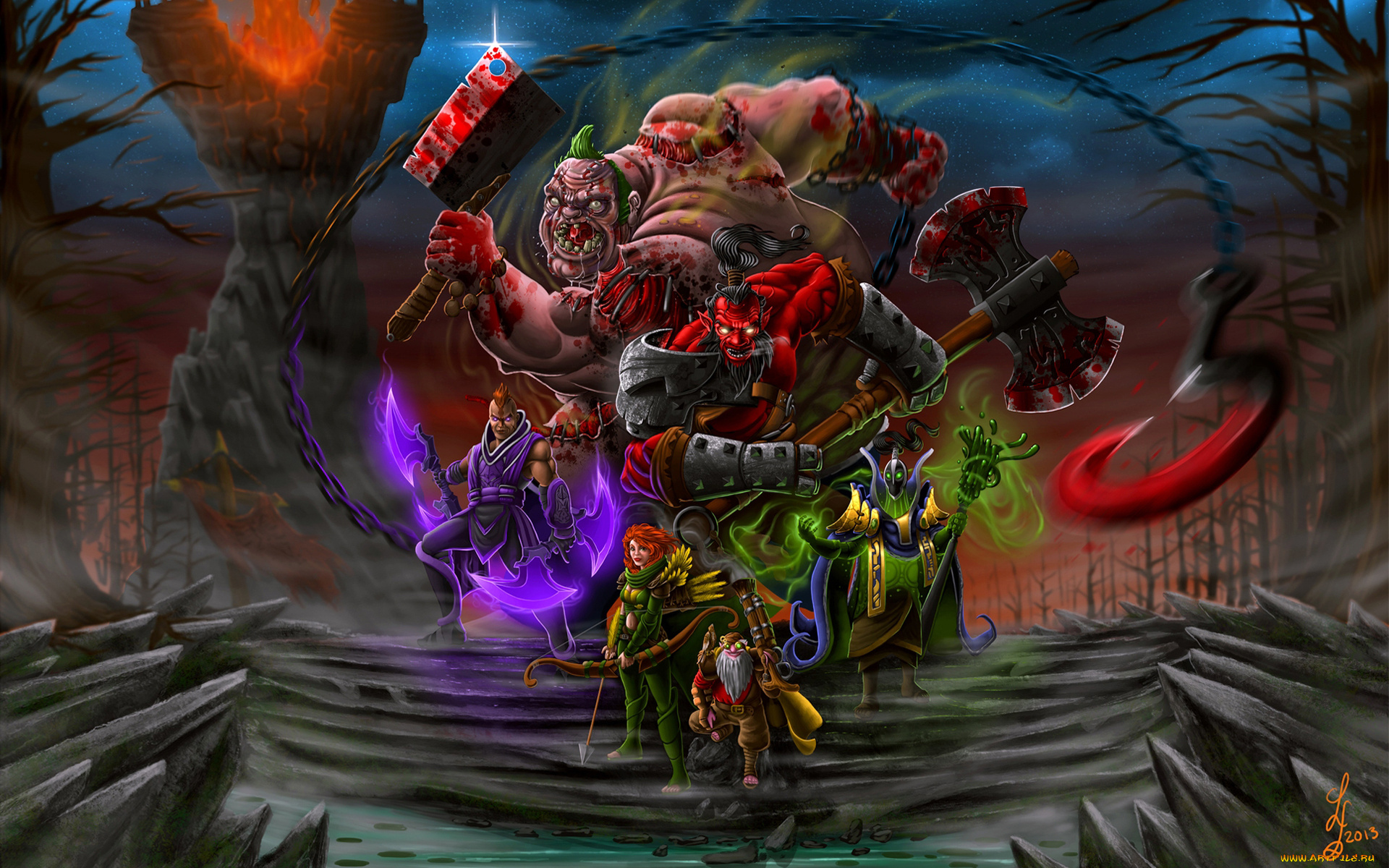 видео, игры, dota, 2, ролевая, онлайн, 2, dota
