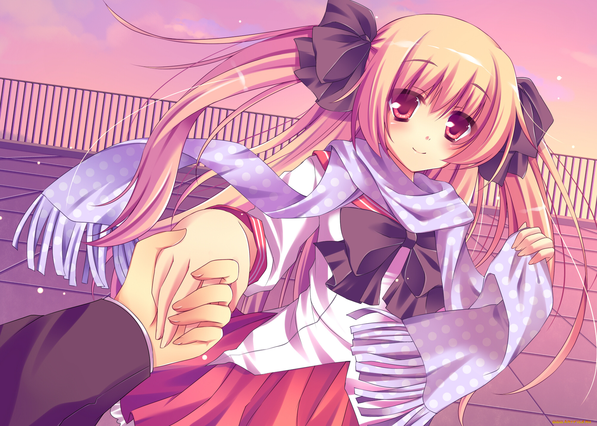 аниме, unknown, , другое, взгляд, фон, девушка