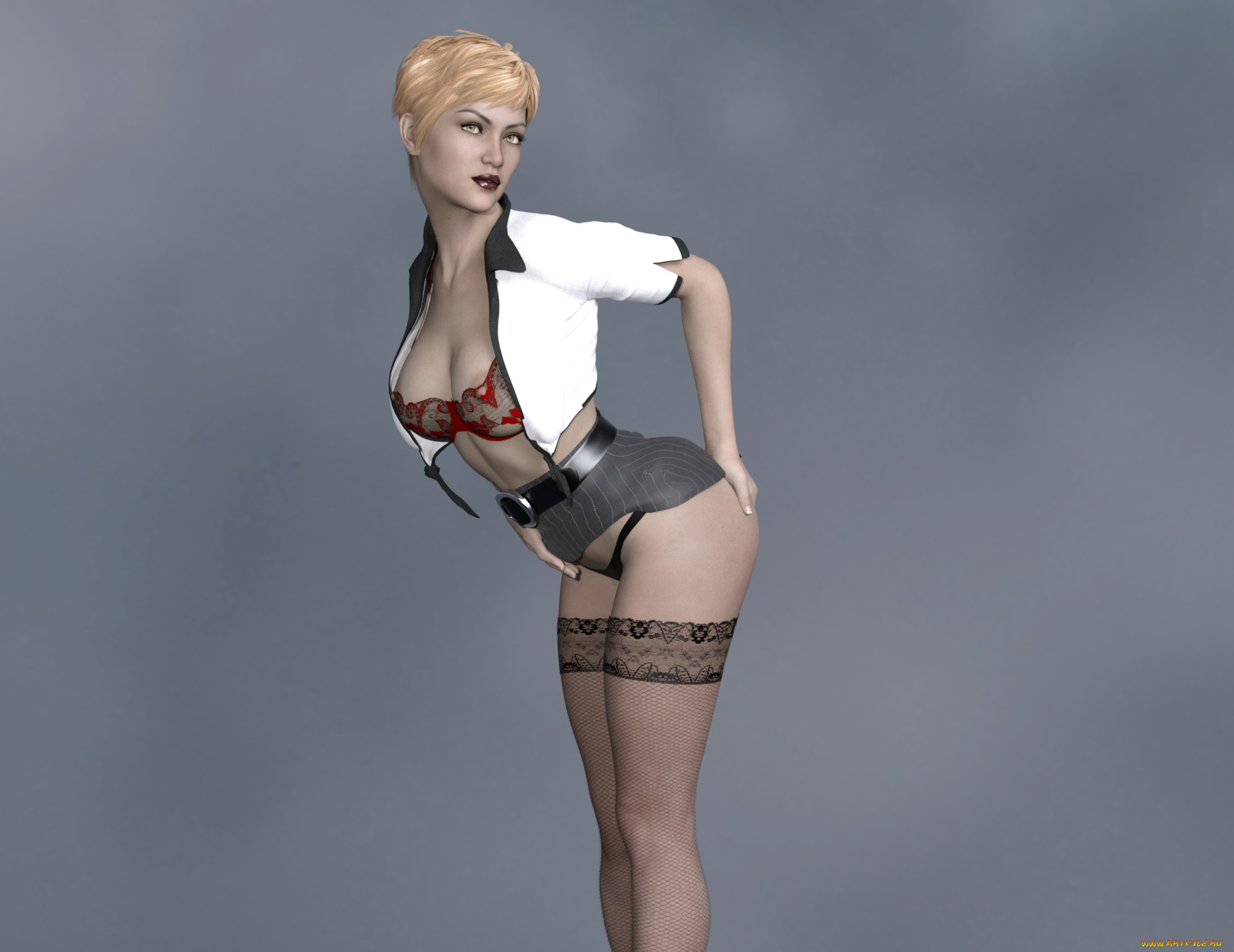 3д, графика, люди, , people, девушка, взгляд, фон