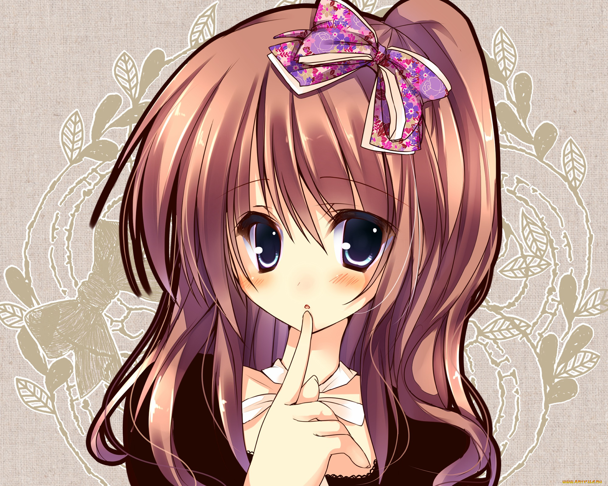 аниме, unknown, , другое, фон, взгляд, девушка