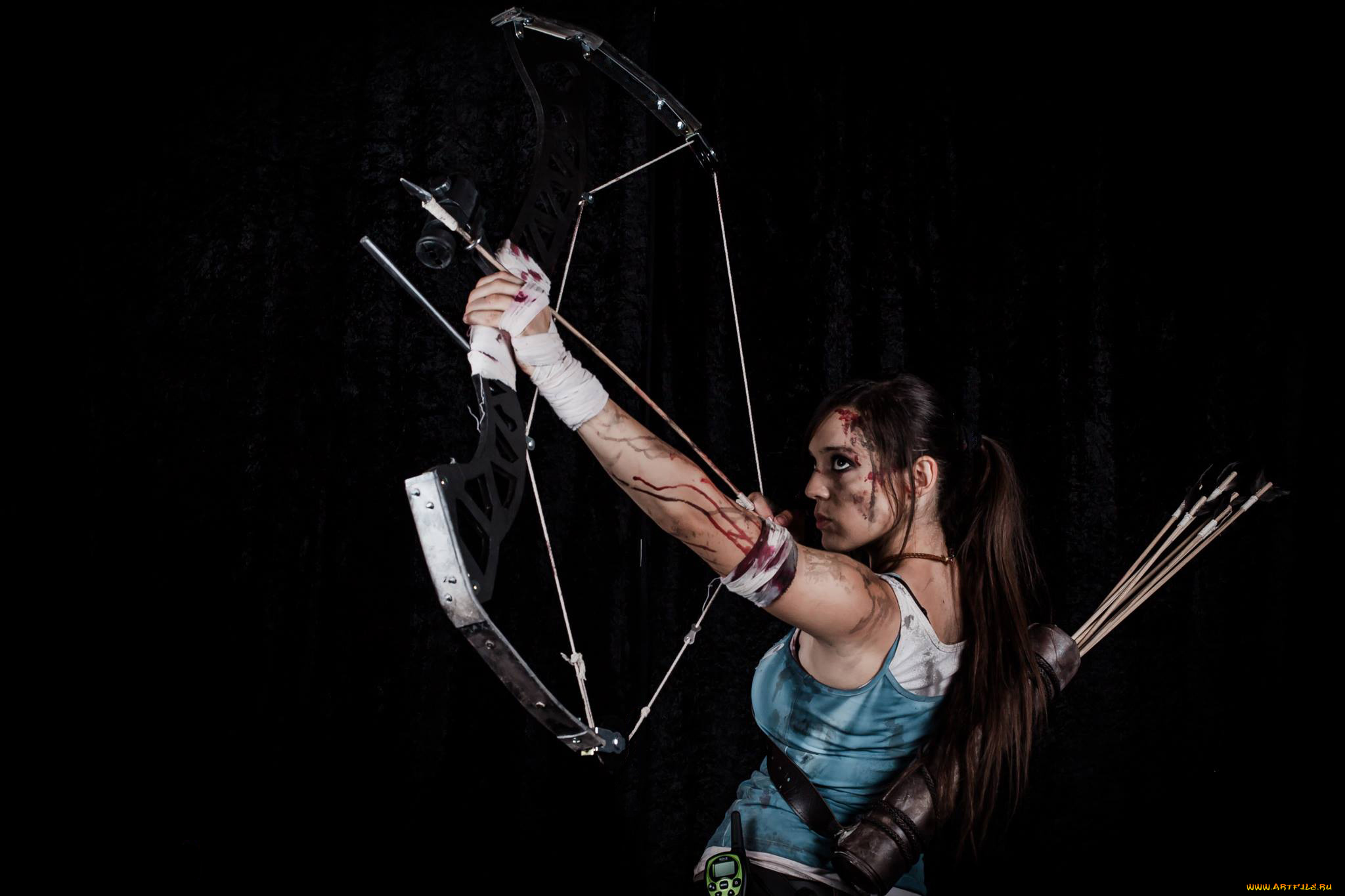 разное, cosplay, , косплей, фон, девушка, стрела, лук, взгляд