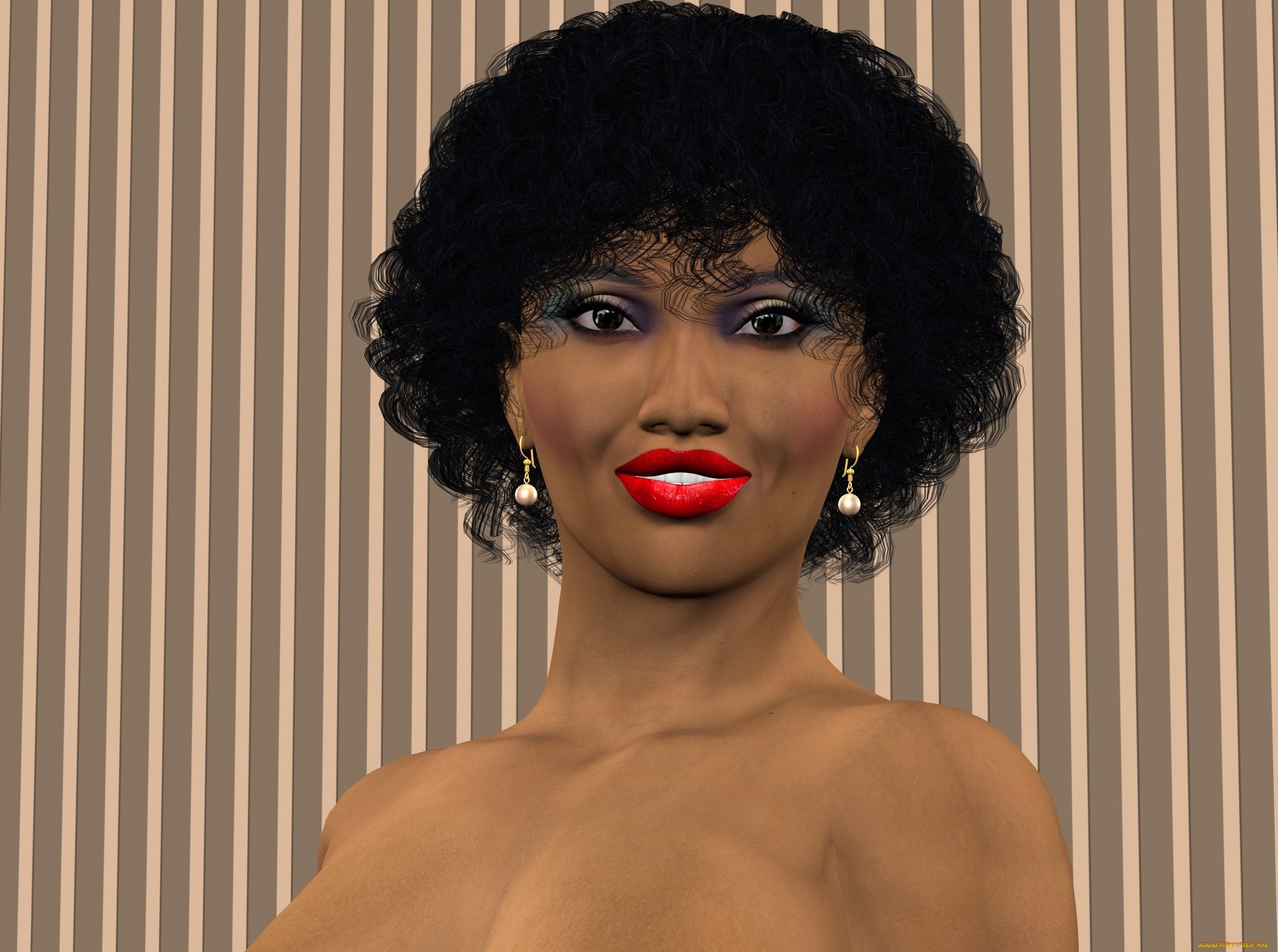 3д, графика, портрет, , portraits, фон, взгляд, девушка