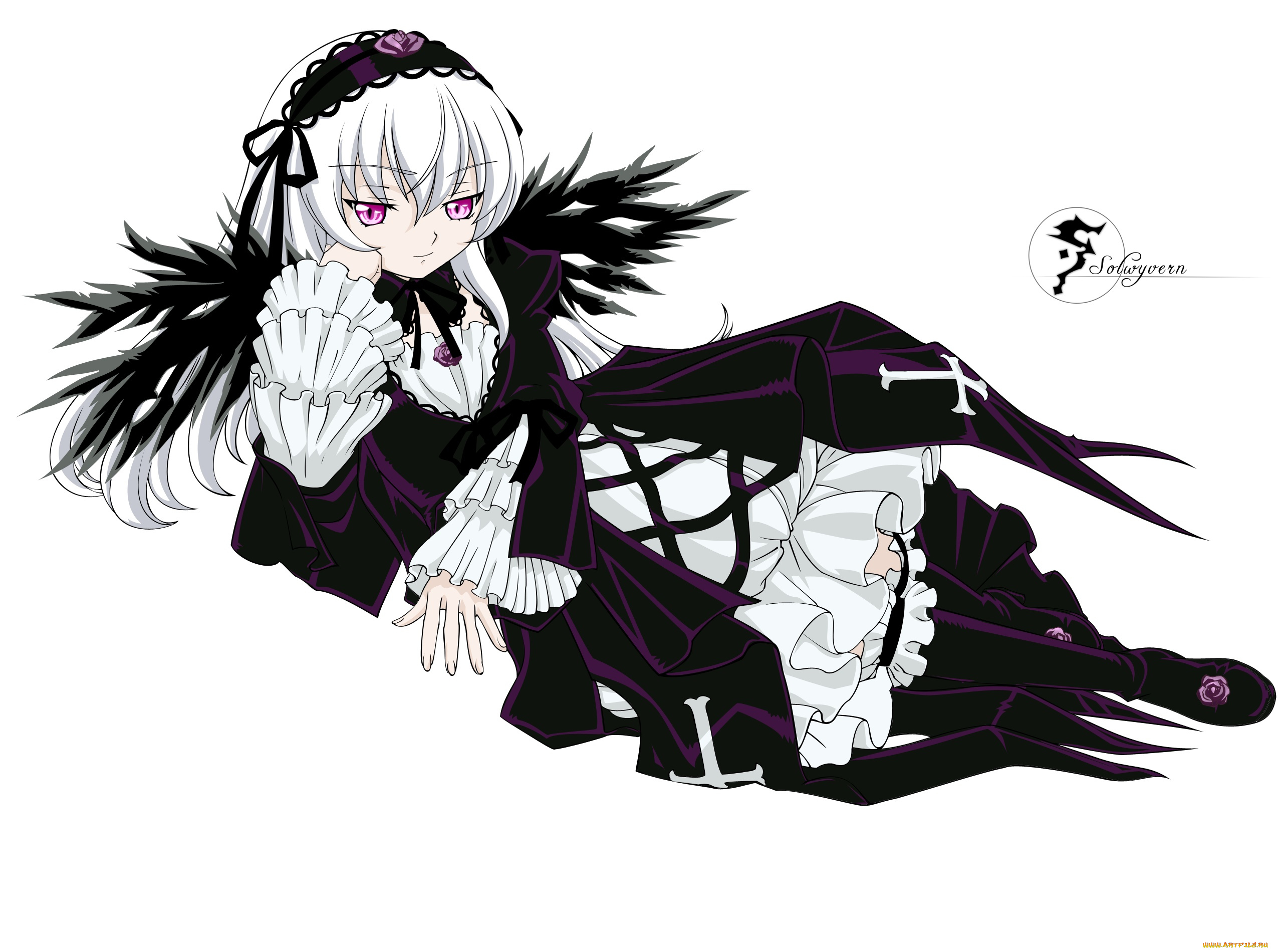 rozen, maiden, аниме, девушка, фон, взгляд