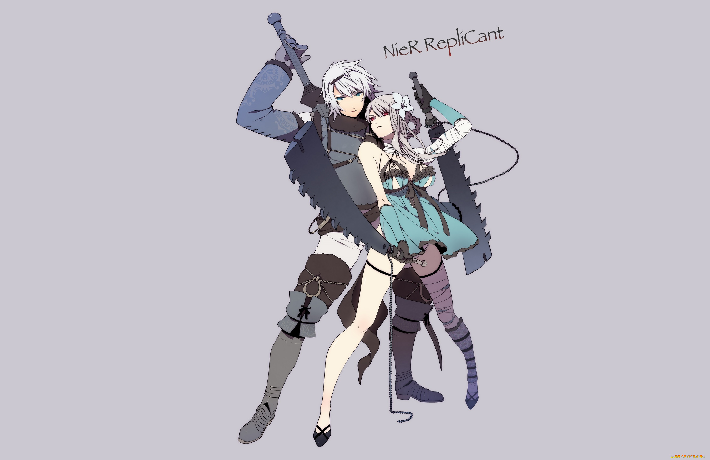 видео, игры, nier, kaine