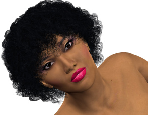 Картинка 3д+графика портрет+ portraits фон взгляд девушка