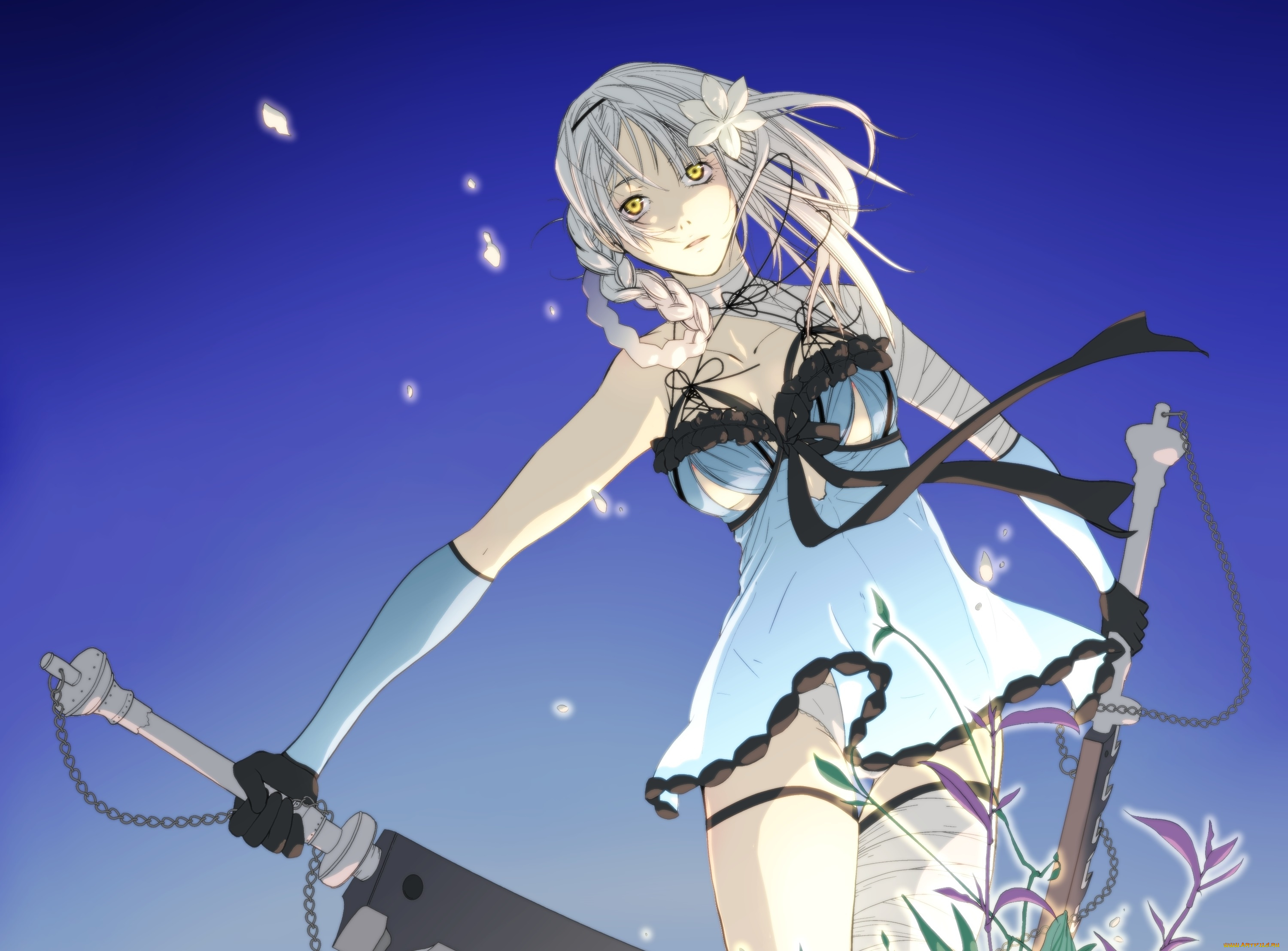 видео, игры, nier, kaine