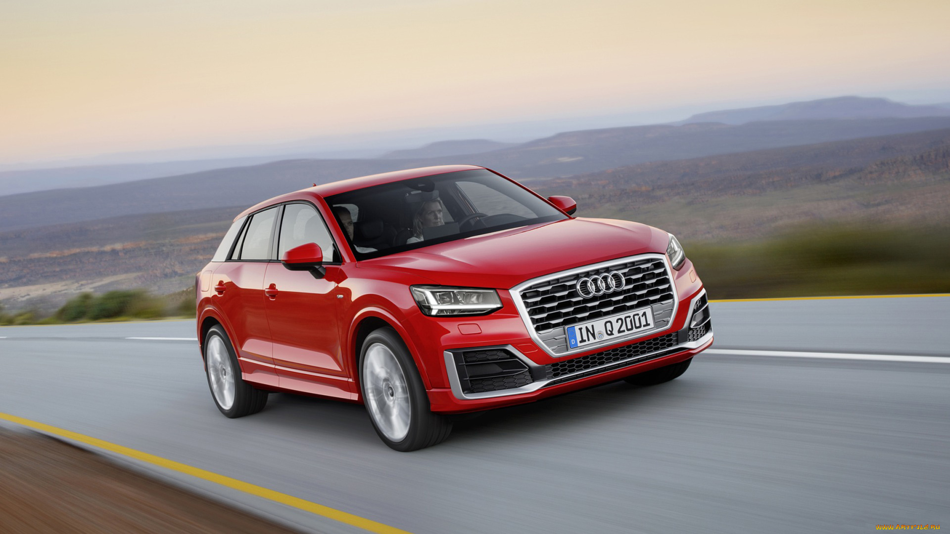 audi, q2, 2017, автомобили, audi, q2, 2017, красный