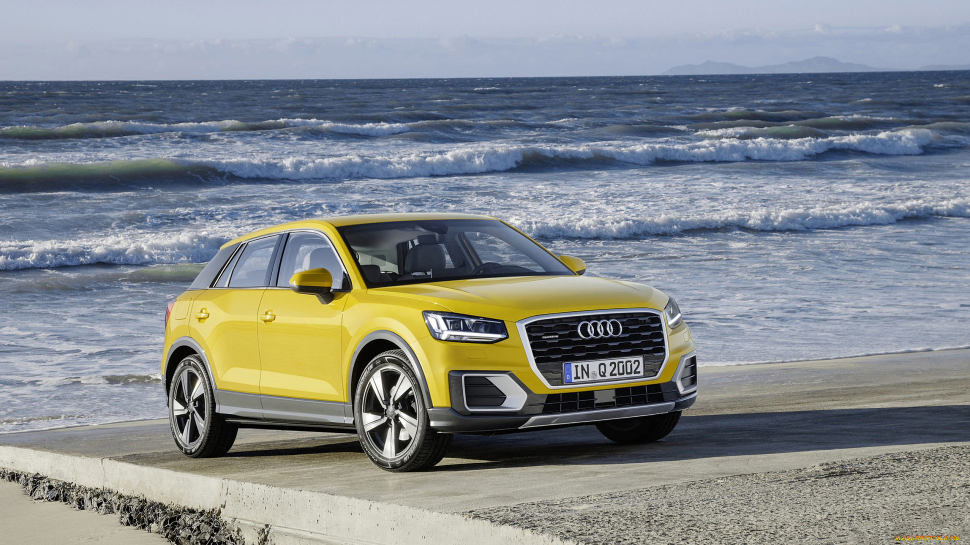 audi, q2, tdi, 2017, автомобили, audi, q2, tdi, 2017, жёлтый